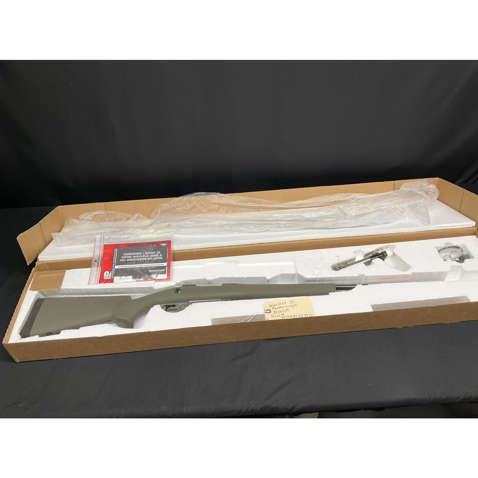 Winchester Winchester 70 Featherweight, 300 WSM, Serial # PT10885YZ35G