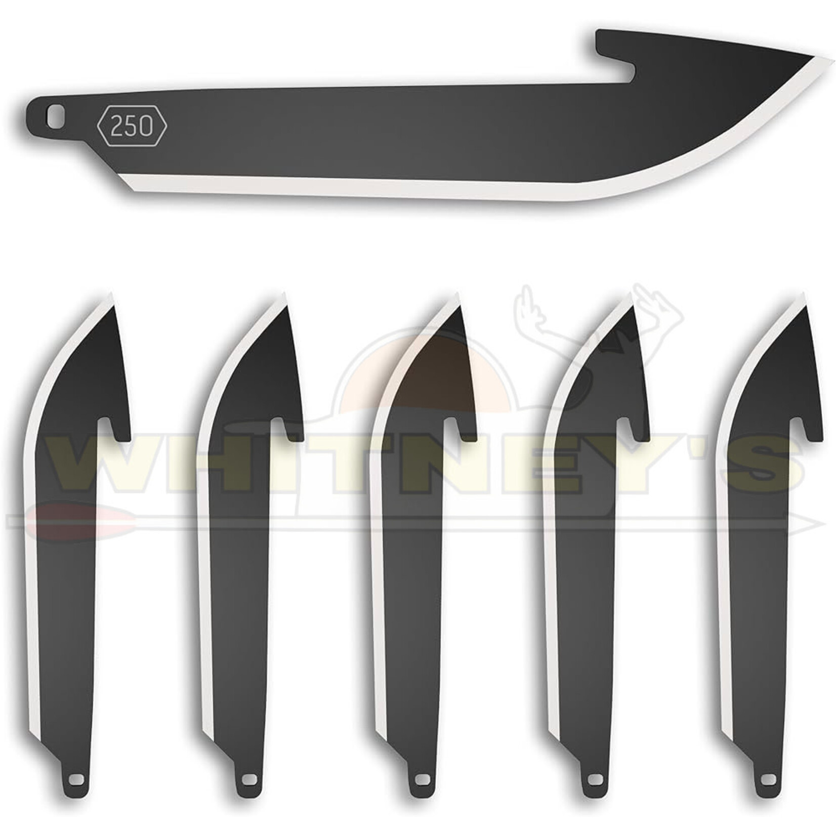 Outdoor Edge Outdoor Edge 2.2" Drop-Point Replacement Blades, 6PK