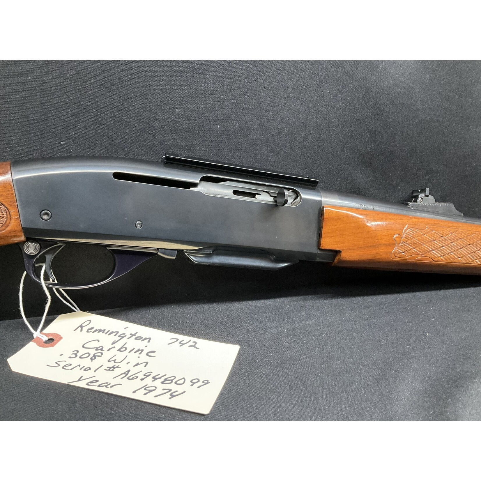 Remington 742 Carbine, .308 Win., Serial # A6948099, Year 1974