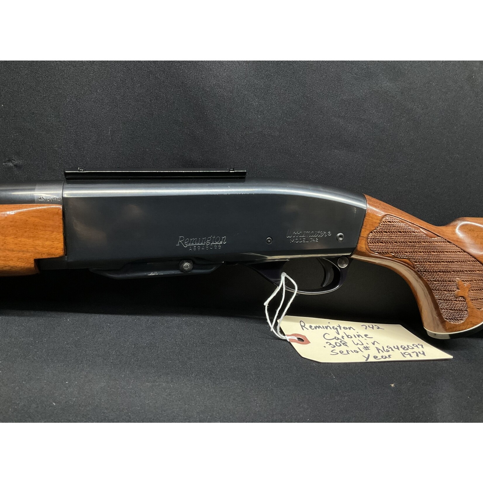 Remington 742 Carbine, .308 Win., Serial # A6948099, Year 1974