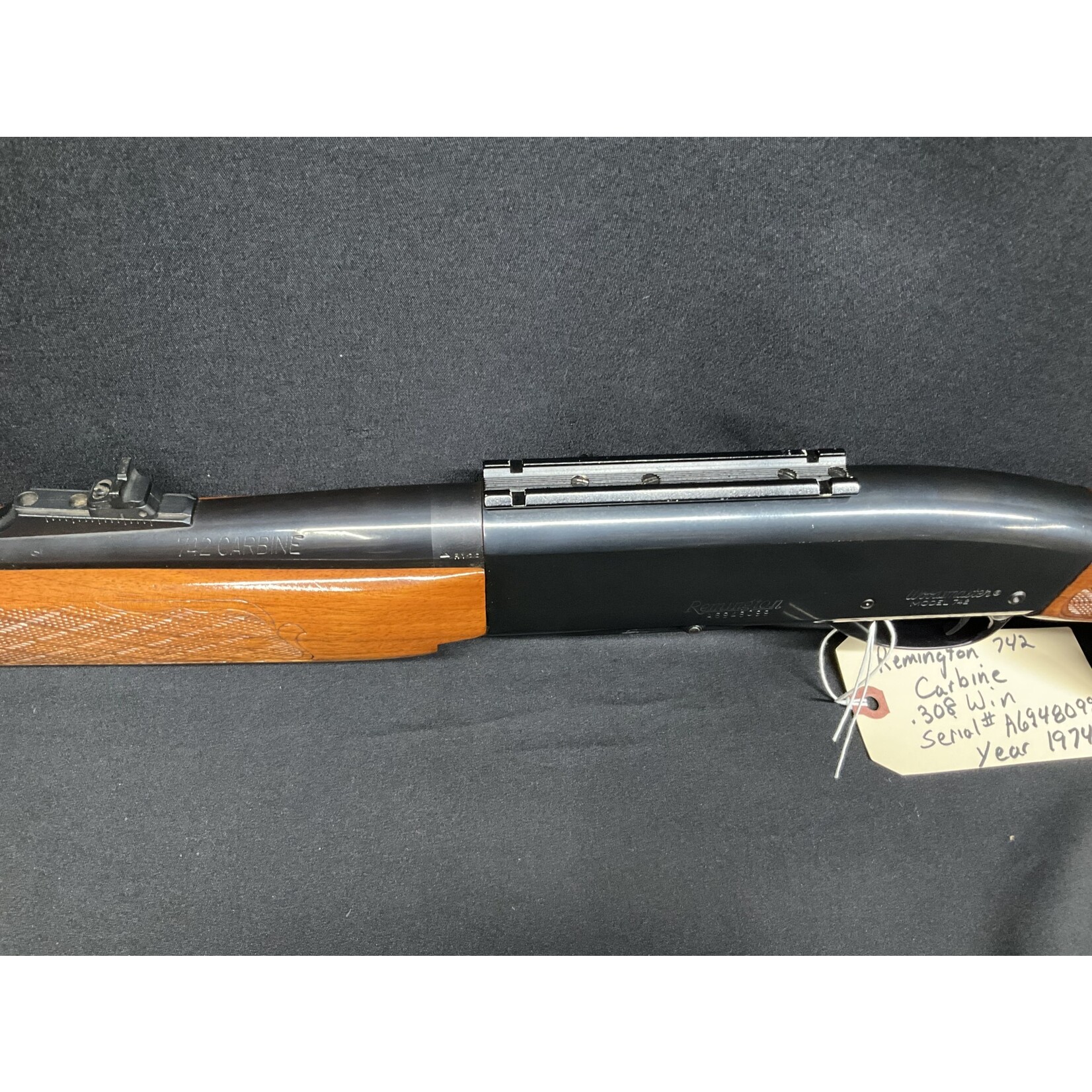 Remington 742 Carbine, .308 Win., Serial # A6948099, Year 1974