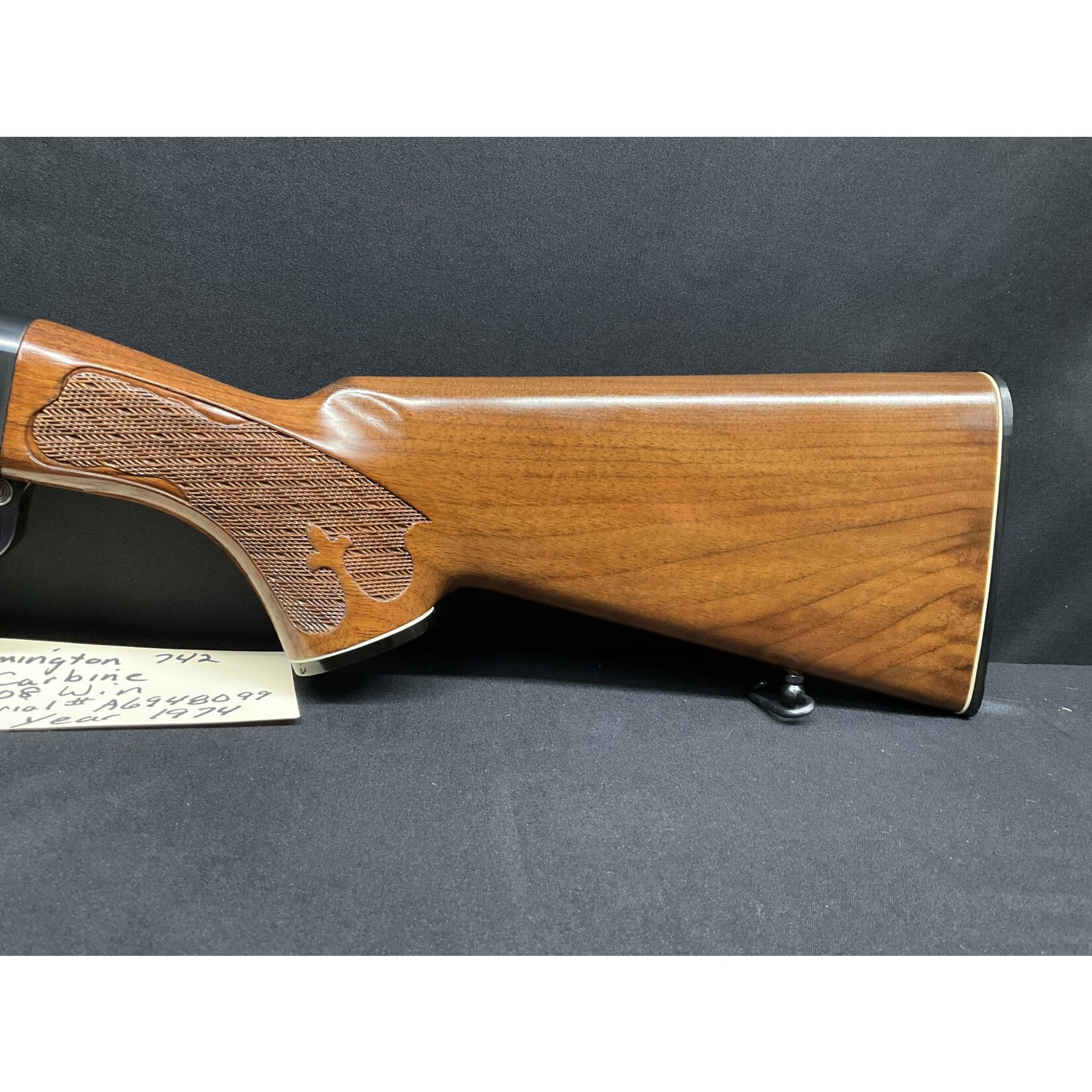Remington 742 Carbine, .308 Win., Serial # A6948099, Year 1974