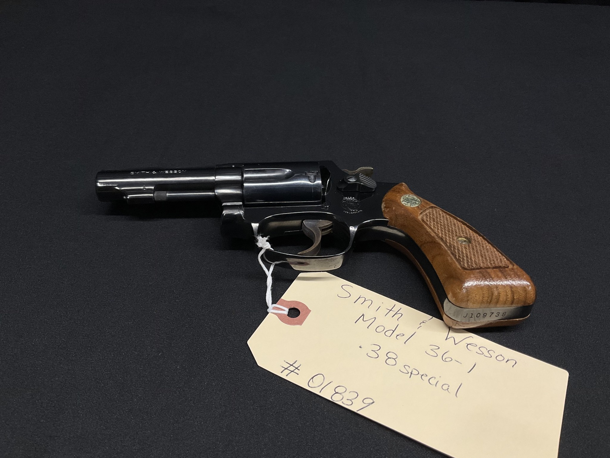 Smith & Wesson 36-1, .38spl, Serial # 01839 - Whitney's