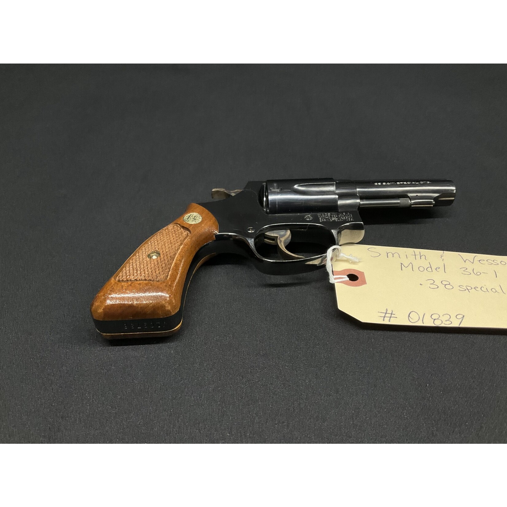 Smith & Wesson Model 36-1, .38spl, Serial # J109738, Year 1973
