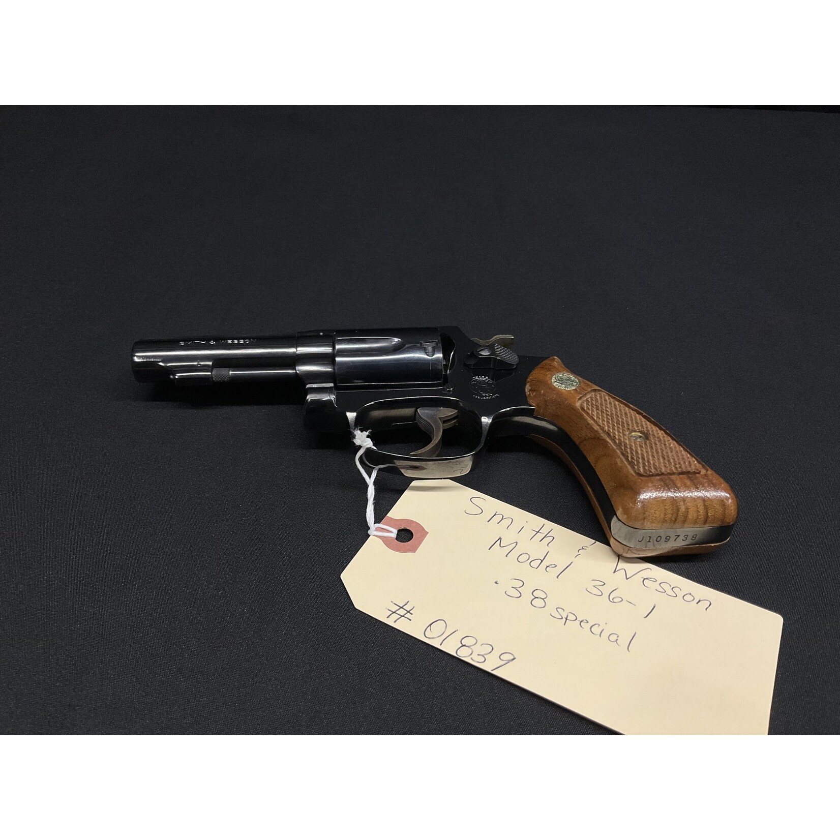 Smith & Wesson Model 36-1, .38spl, Serial # J109738, Year 1973