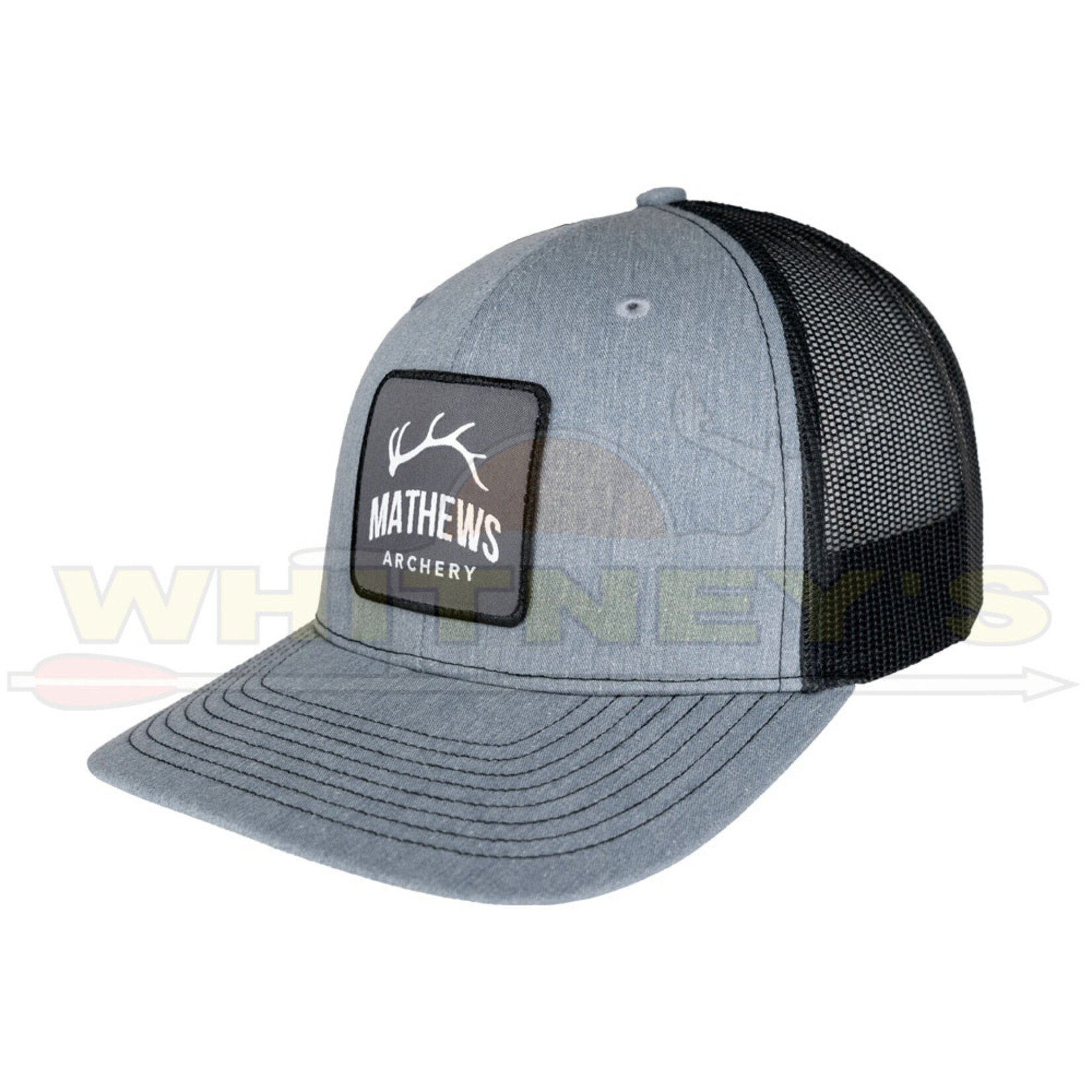 Mathews Apparel Mathews Half Rack Cap, Grey/Black- 70435