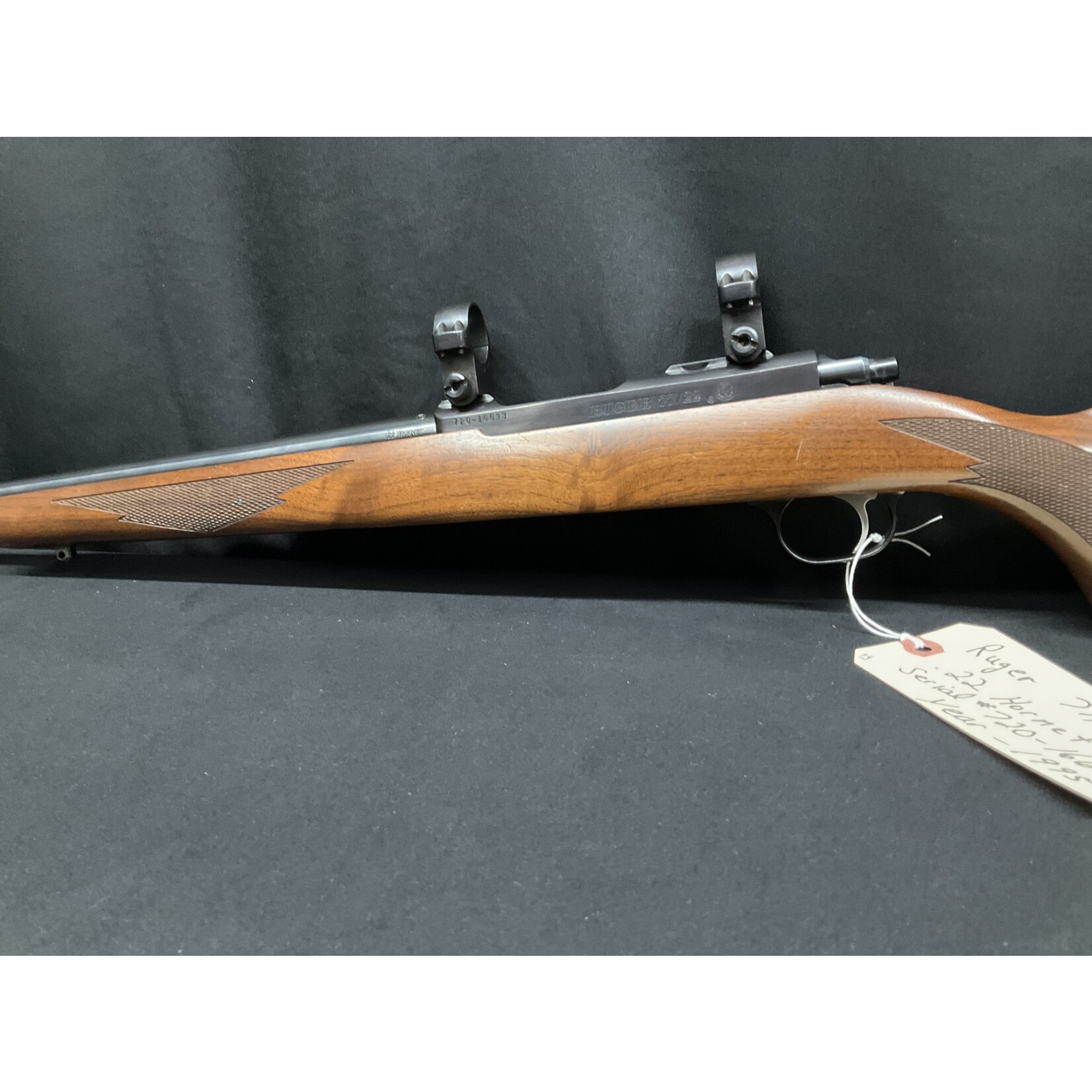 Ruger 77/22, .22 Hornet, Serial # 720-16633, Year 1995
