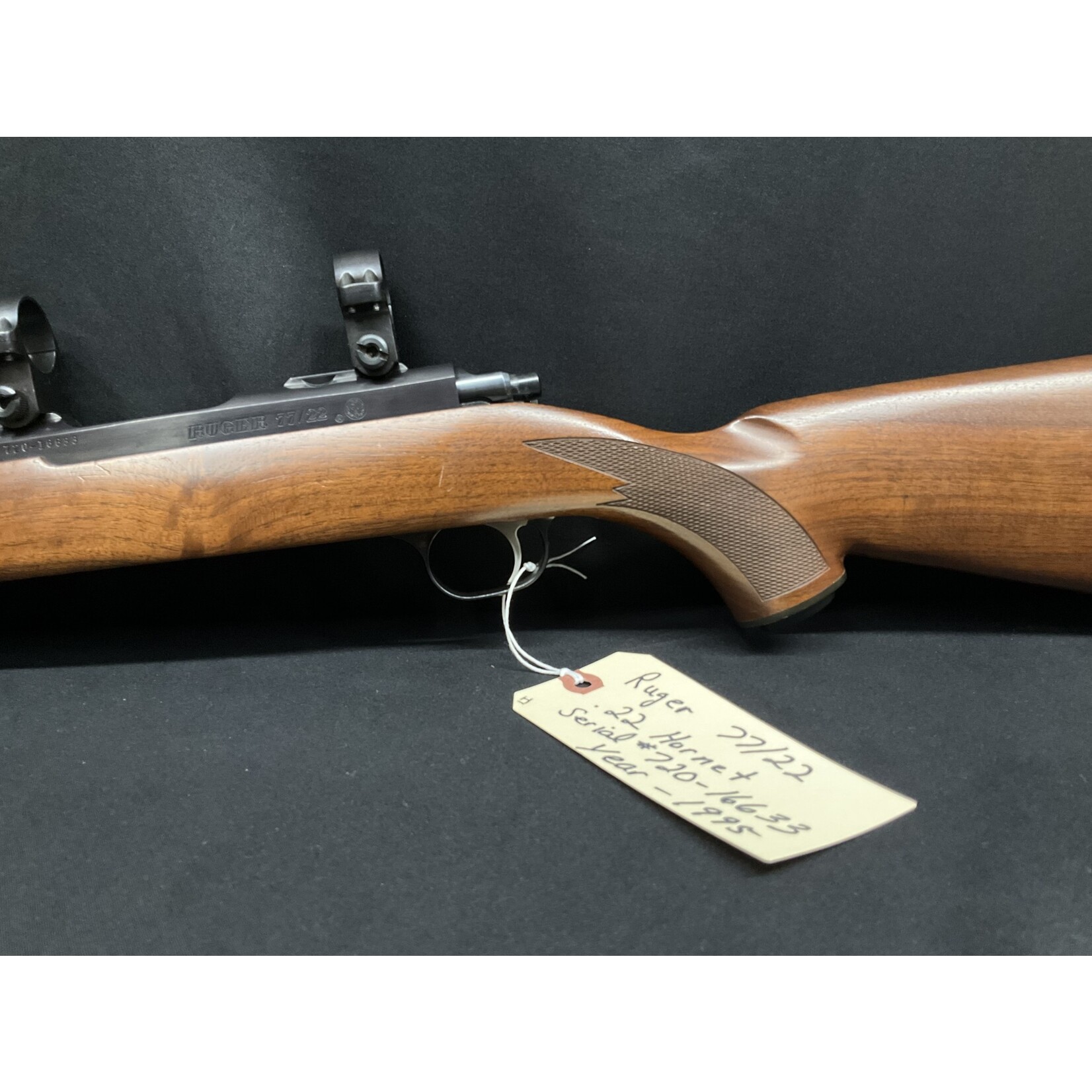 Ruger 77/22, .22 Hornet, Serial # 720-16633, Year 1995