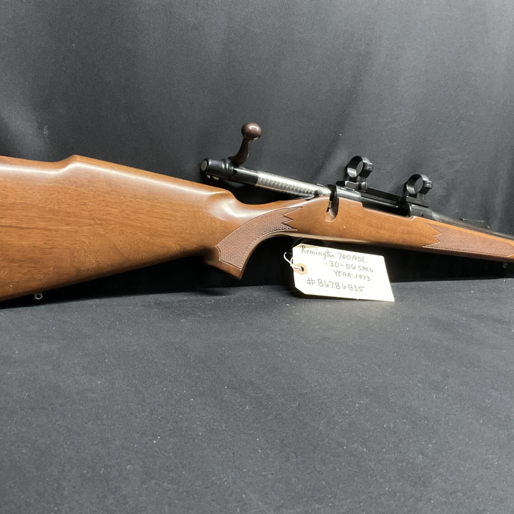 EJ'S Auction 9-86-013-01-08014 Remington 700 ADL, .30-06 Sprg., Serial #B6786835, Year 1973