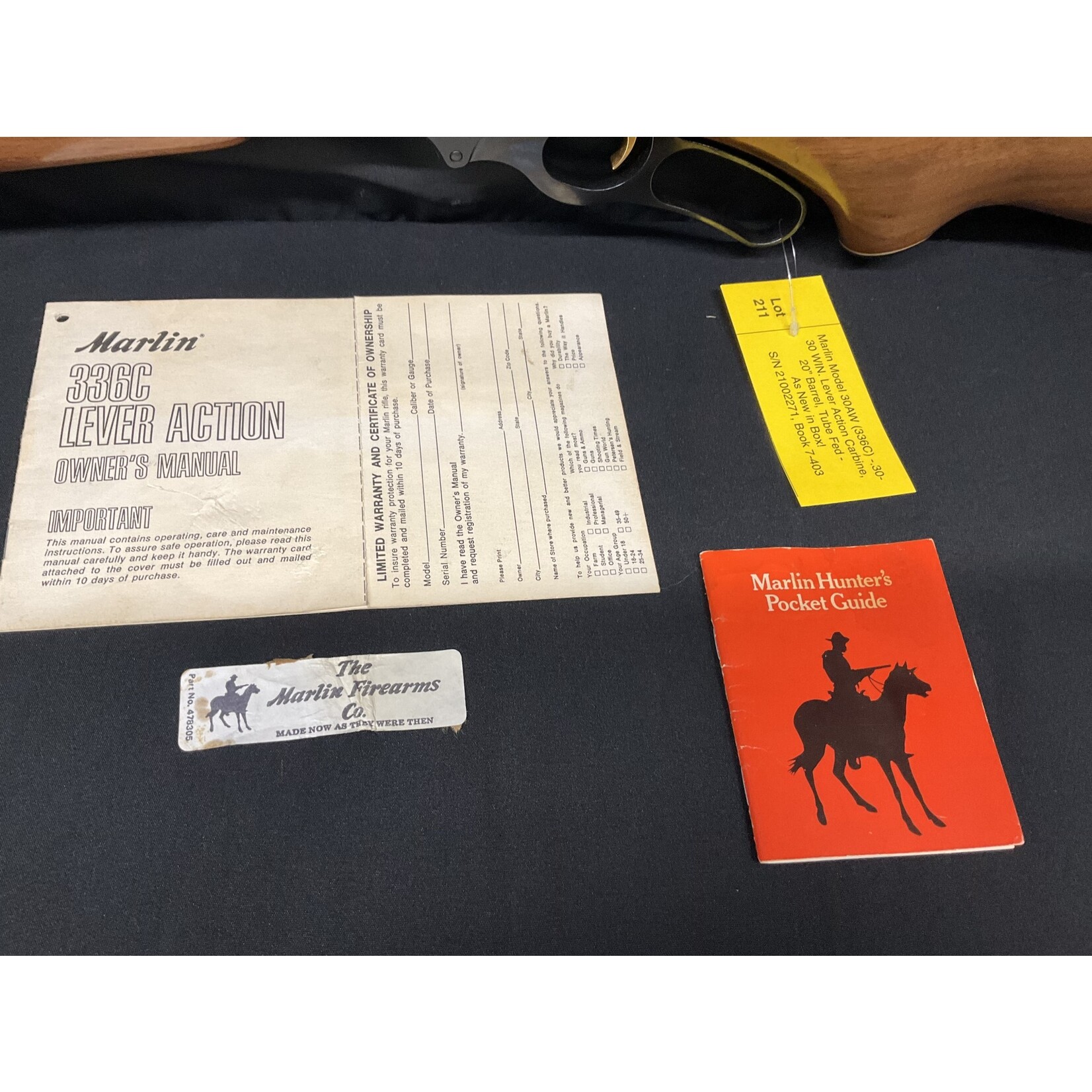Marlin 30AW .30-30 Serial # 21002271 NEW IN BOX