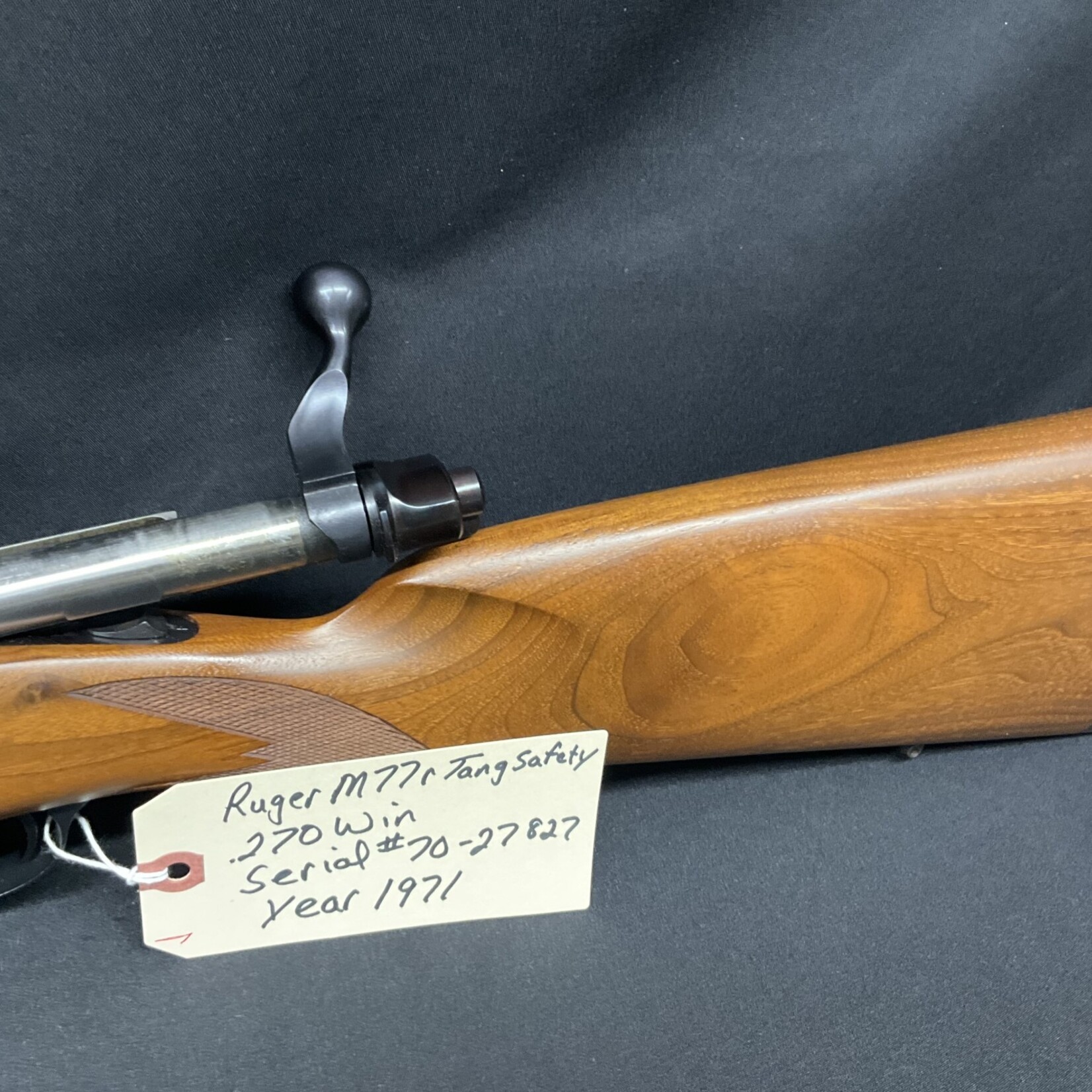 Ruger M77R, Tang Safety, .270 Win., Serial # 70-27827, Year 1971