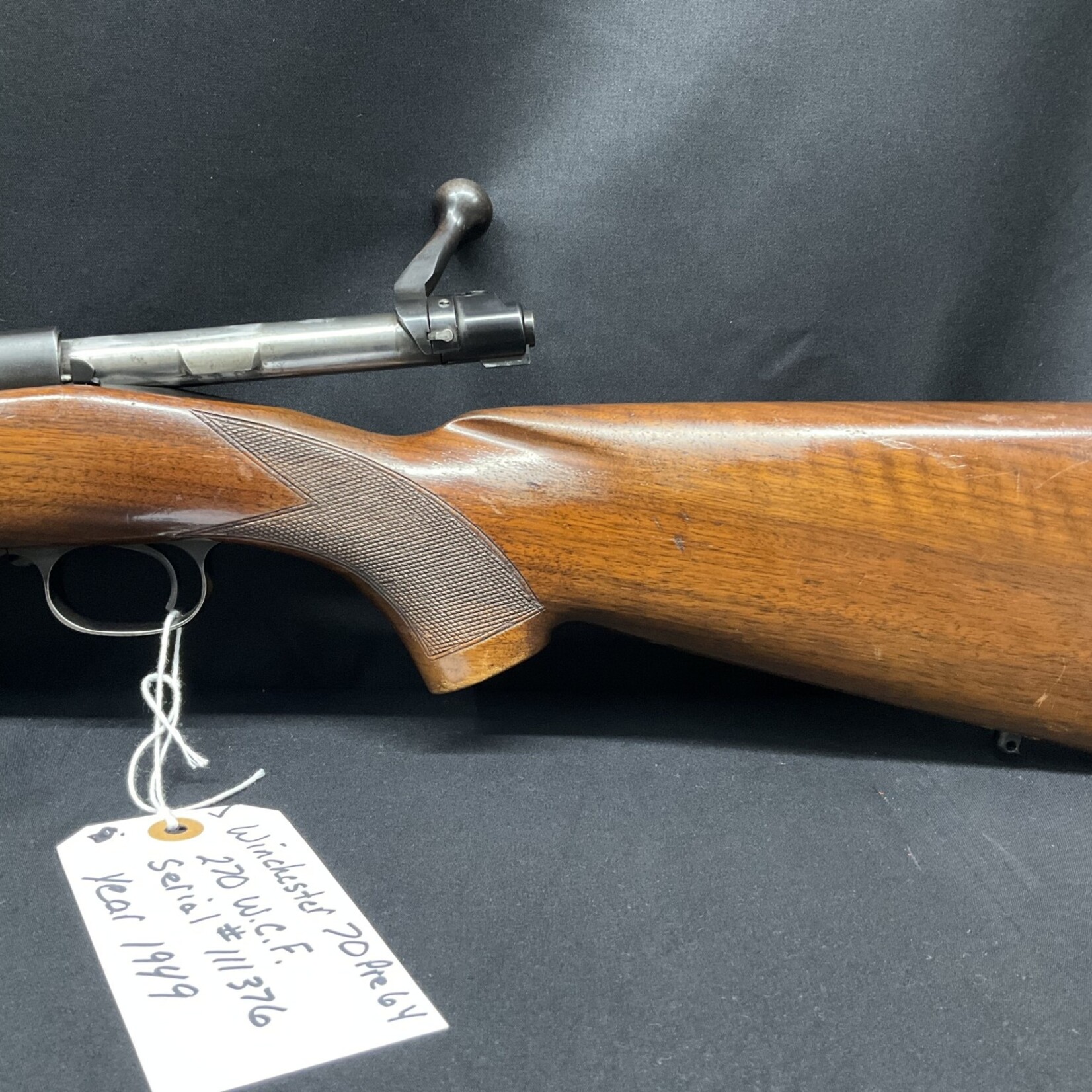 Winchester Model 70 Pre 64 270 W.C.F., 1949, Serial # 111376