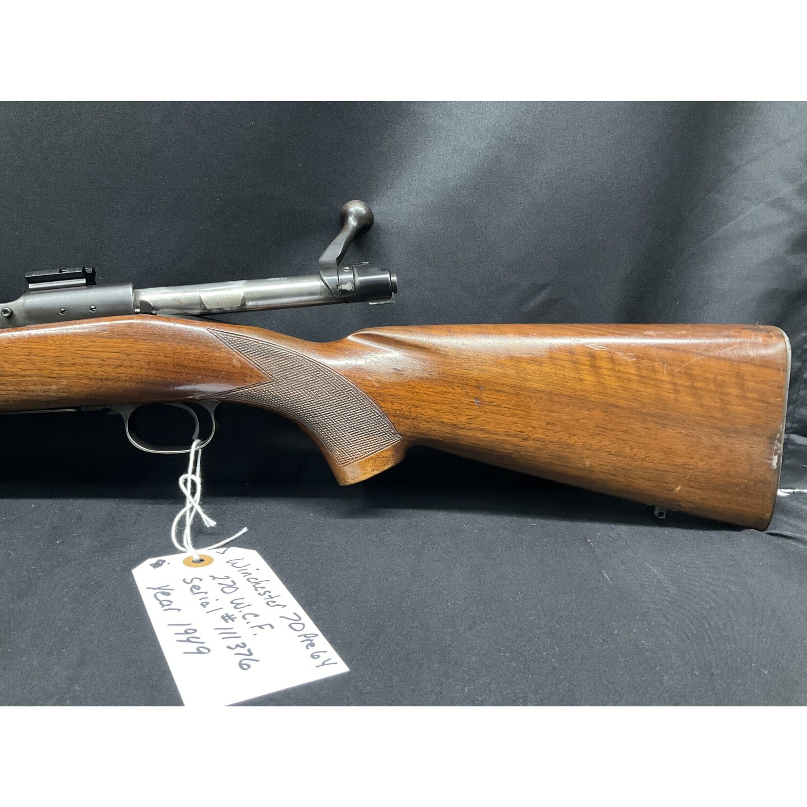 Winchester Model 70 Pre 64 270 W.C.F., 1949, Serial # 111376