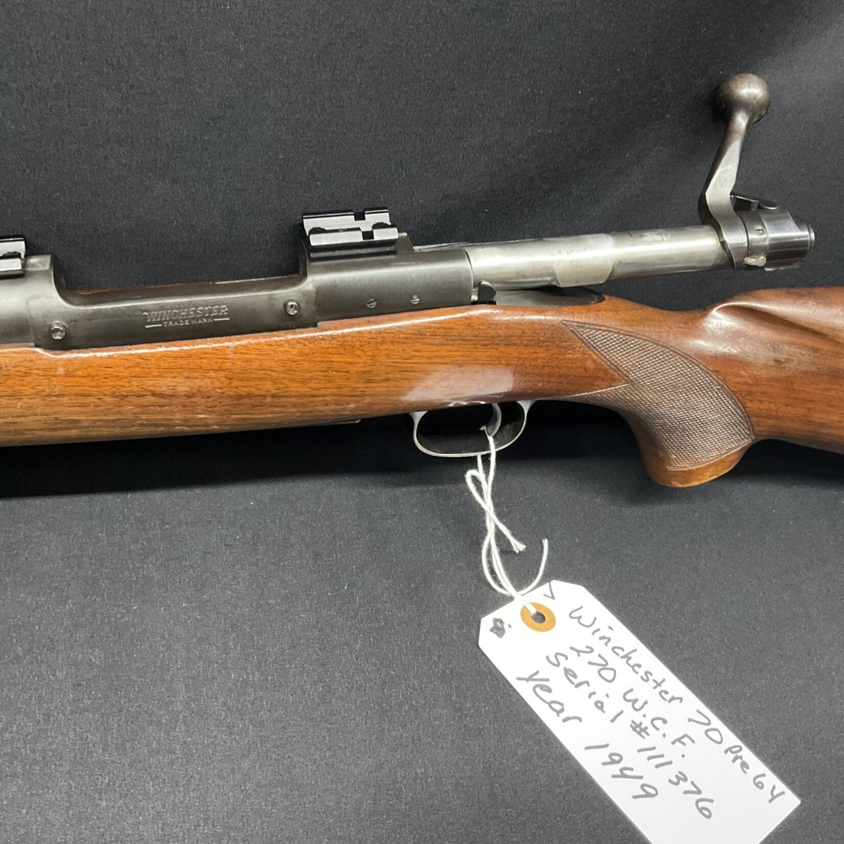 Winchester Model 70 Pre 64 270 W.C.F., 1949, Serial # 111376