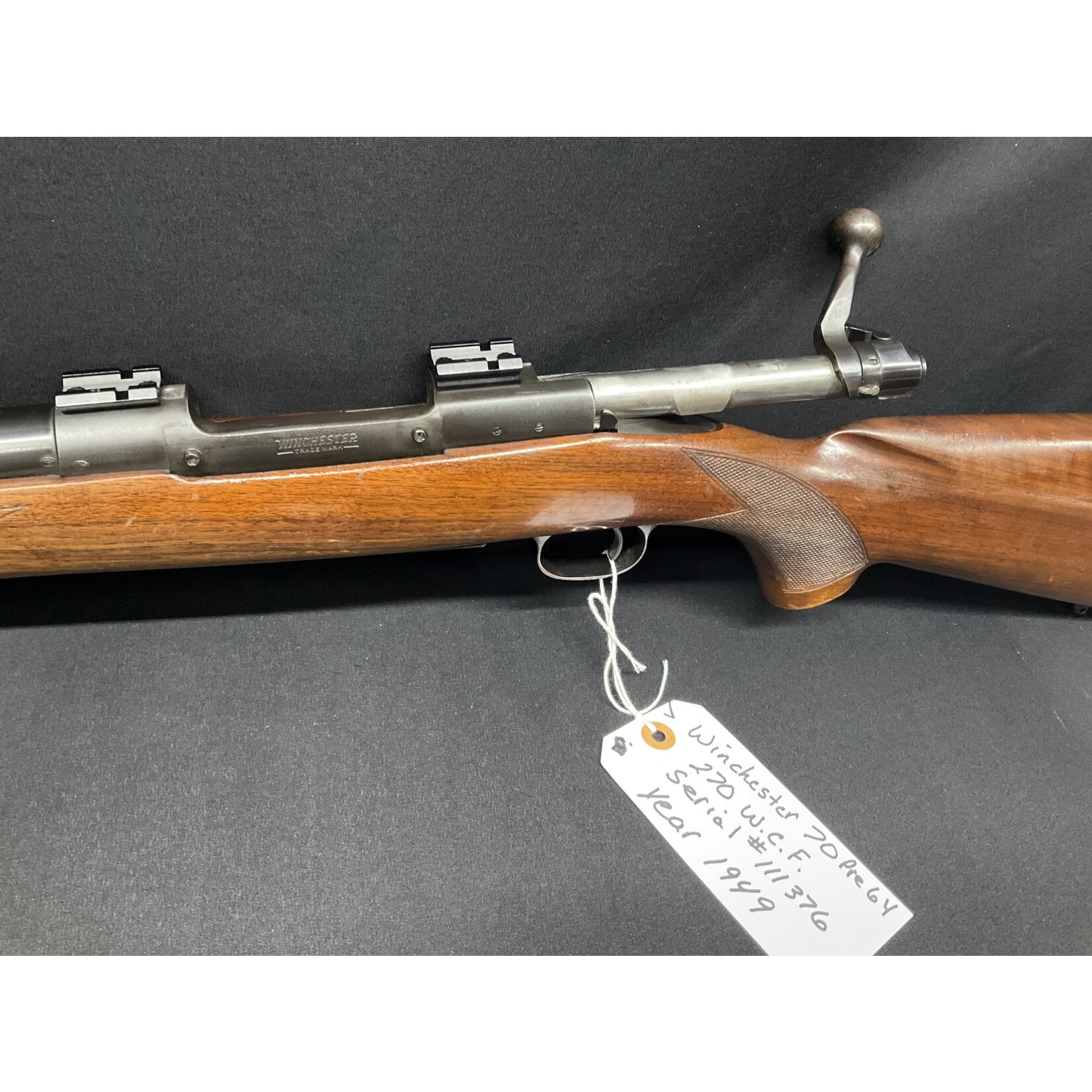 Winchester Model 70 Pre 64 270 W.C.F., 1949, Serial # 111376