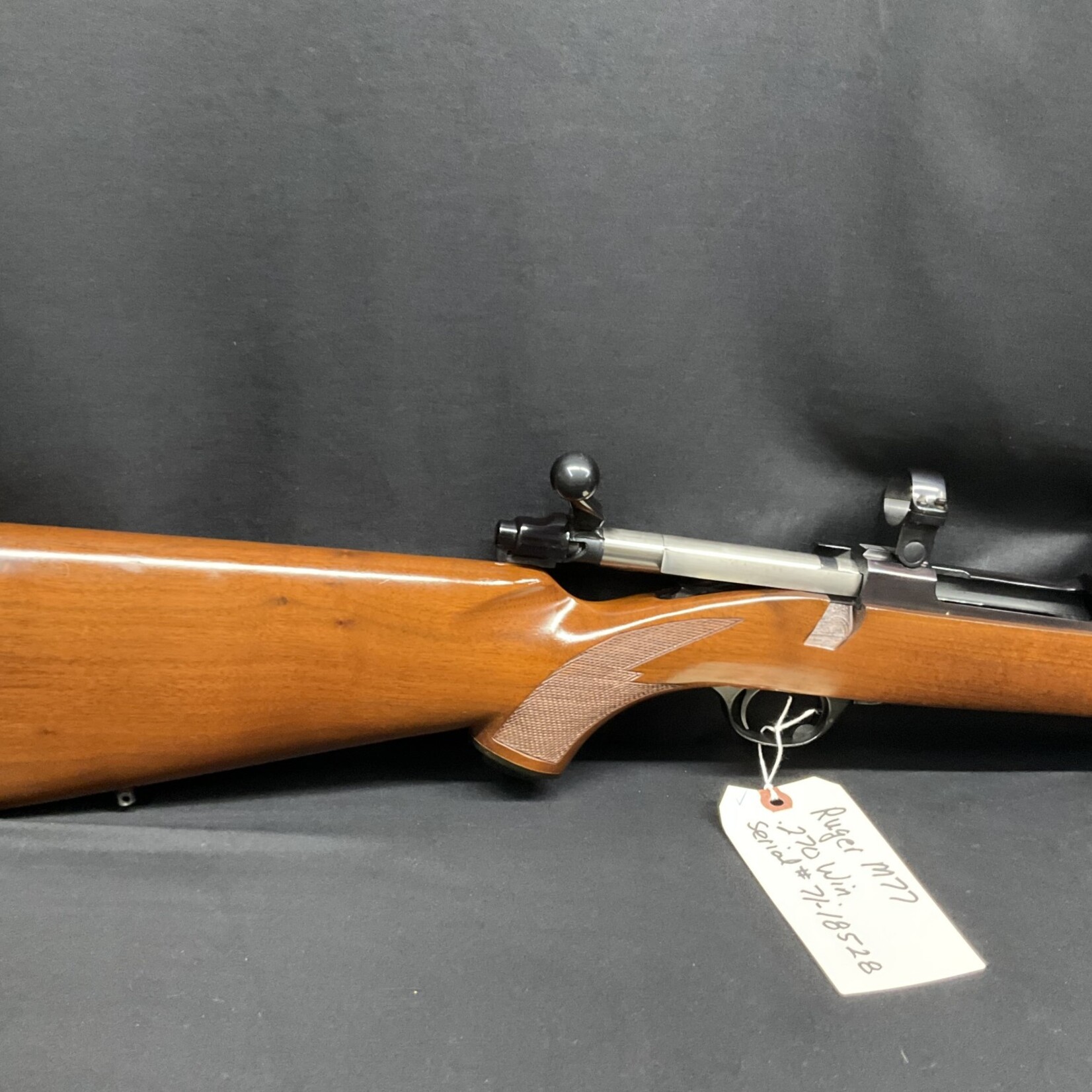 Ruger M77, .270 Win., Serial # 71-18528, Tang