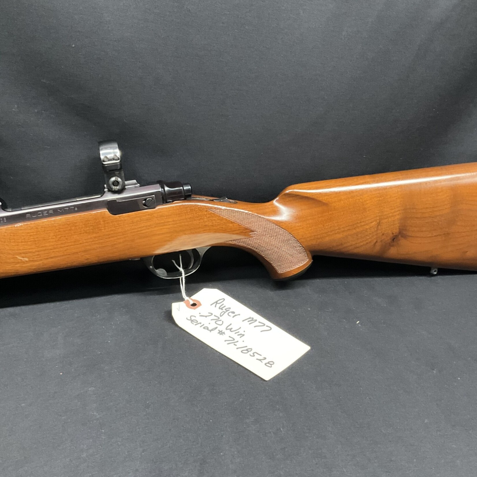 Ruger M77, .270 Win., Serial # 71-18528, Tang