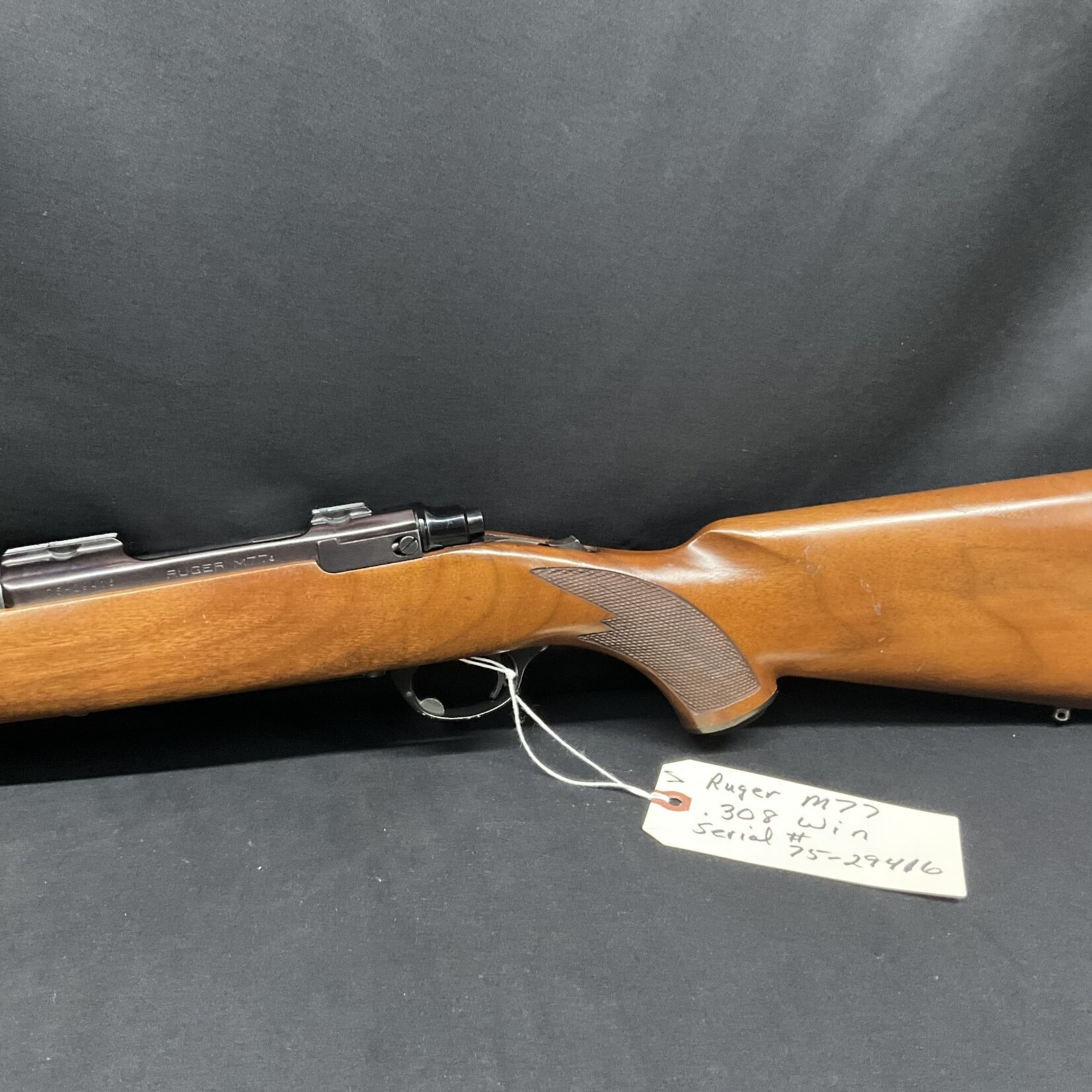 Ruger Model M77, .308 Win., Serial # 75-29416,