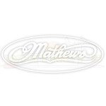 Mathews Mathews 7" Oval Decal, White
