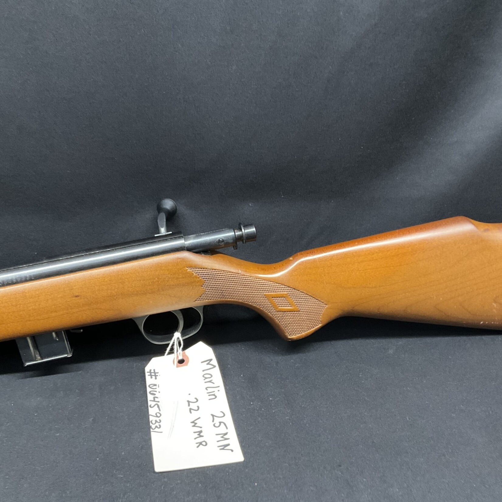 Alderfer Auction, 8-23-091-01-6B-09826 Marlin 25MN .22 WMR, Serial # 06459331