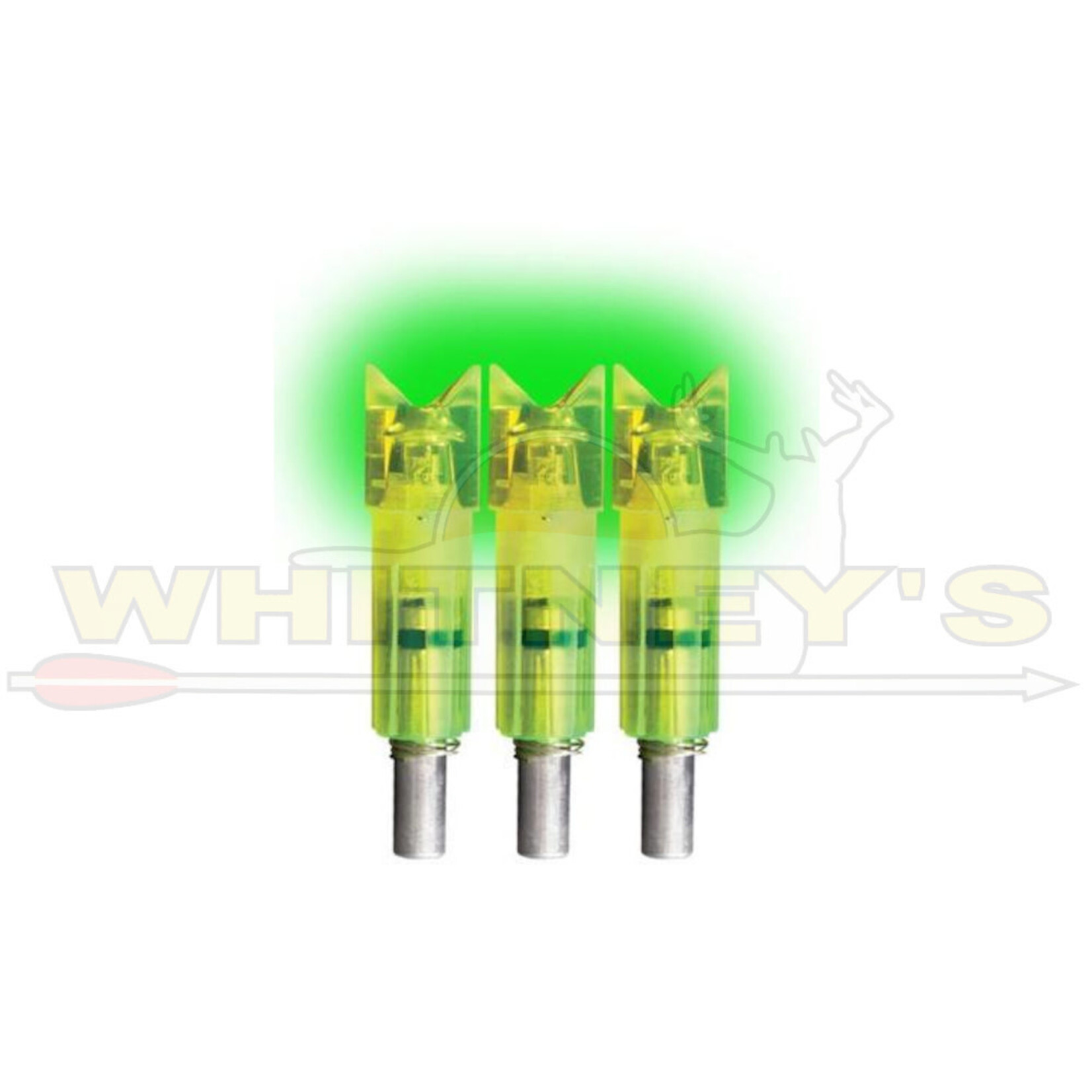 Burt Coyote Co., Inc. Burt Coyote Lumenok Gold Tip Green Crescent Bolt End - 3 Pack