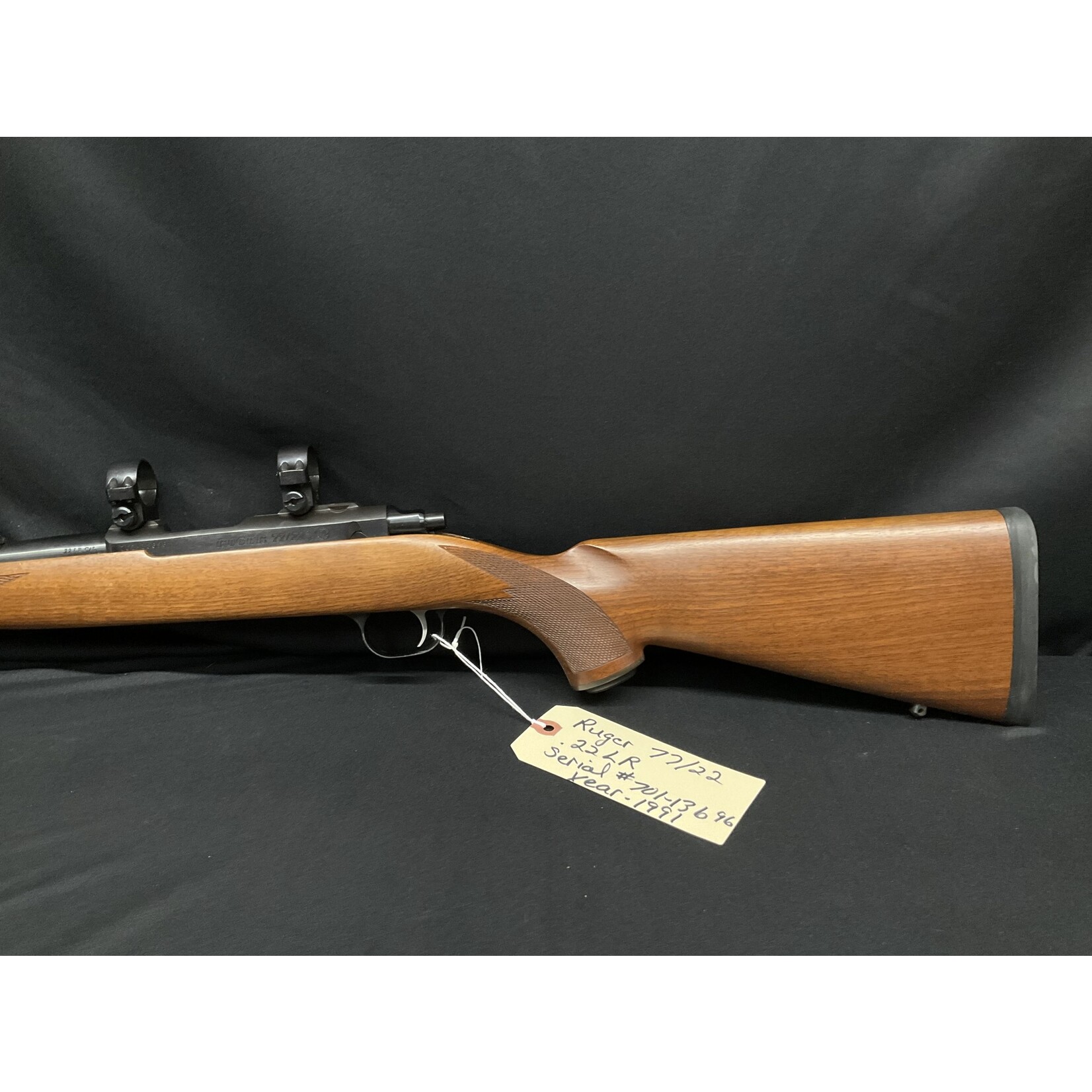Ruger 77/22, 22 LR, Serial # 701-13696, Year 1991