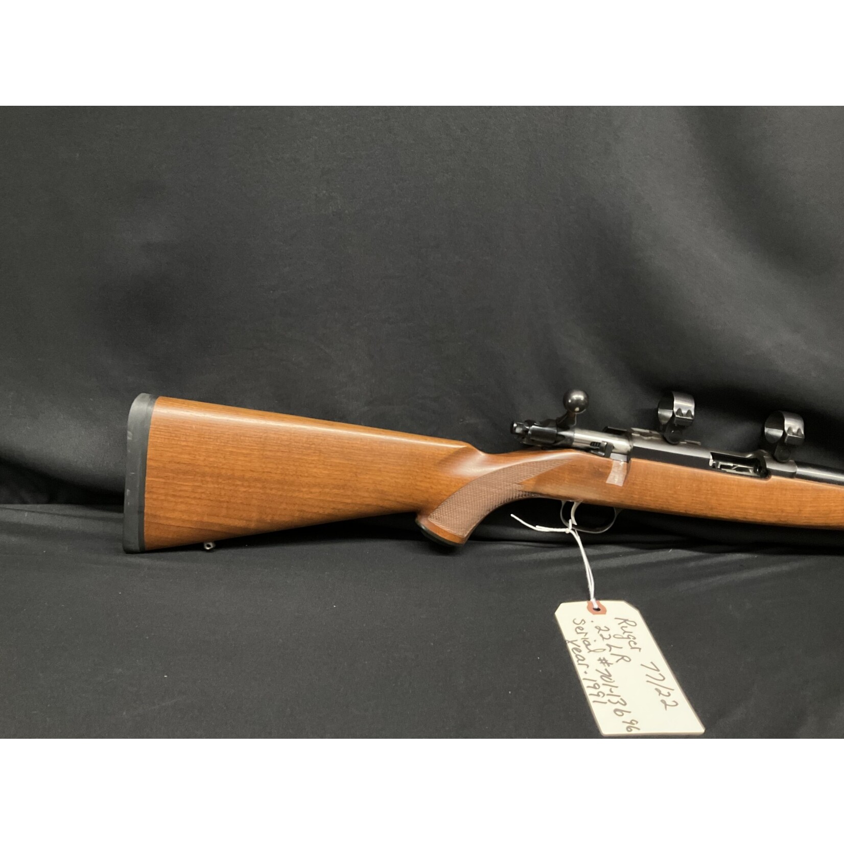 Ruger 77/22, 22 LR, Serial # 701-13696, Year 1991