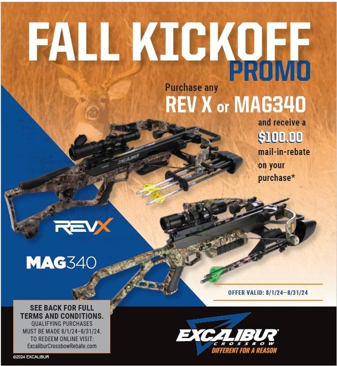 Excalibur - $100 Rebate for any Rev X or Mag340 (any version).