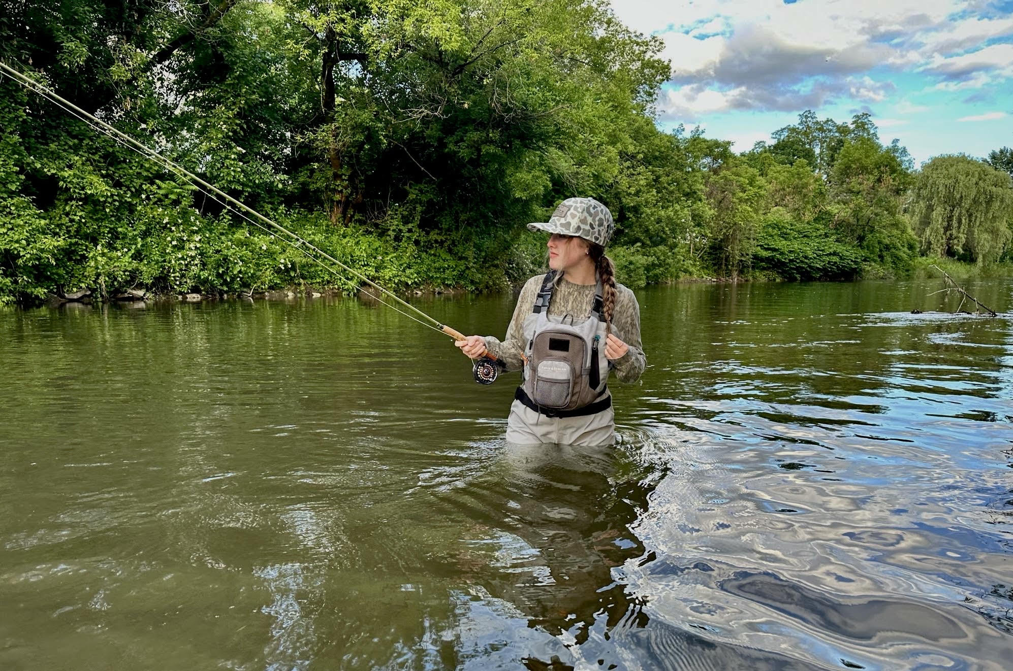 Learning how to fly fish