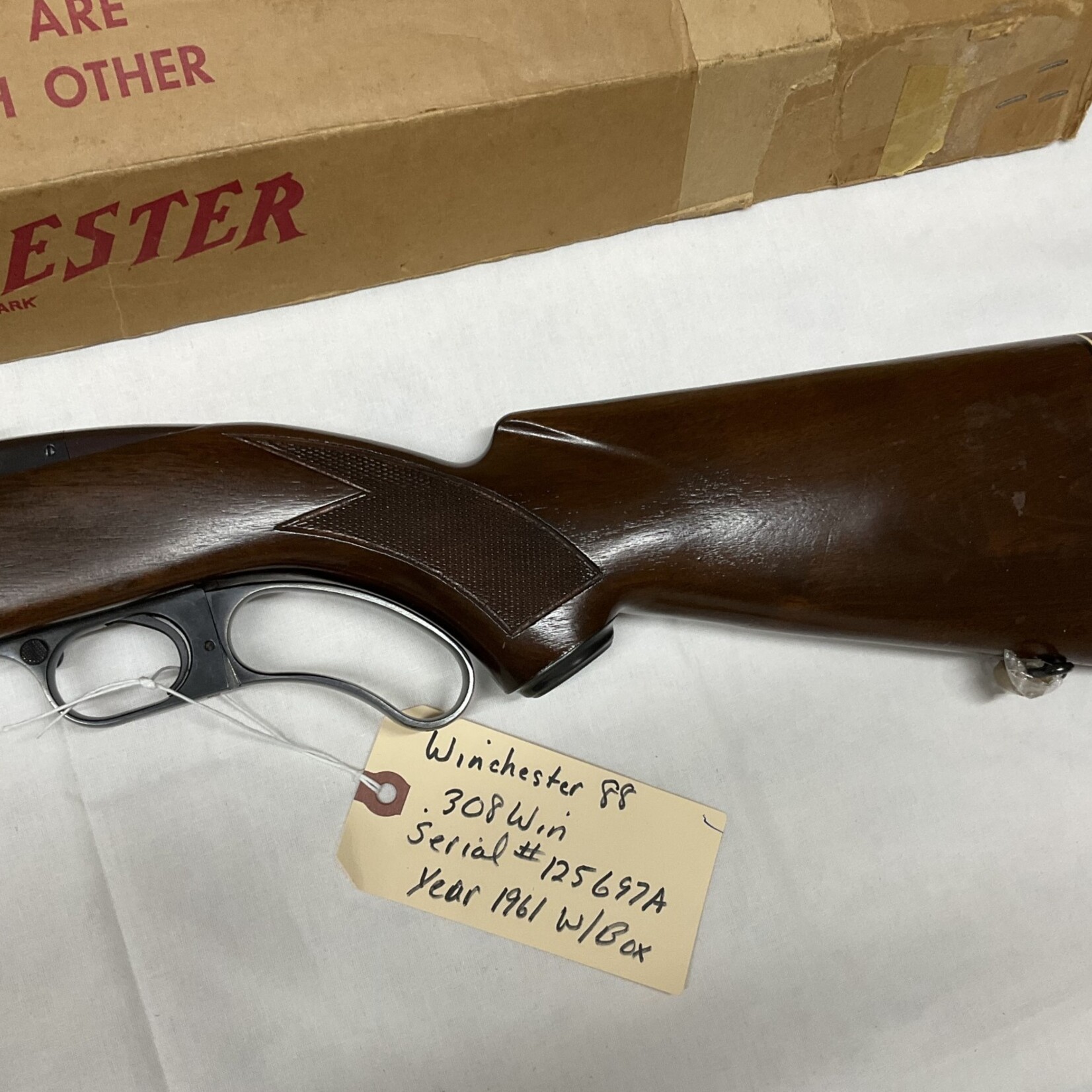 Winchester Model 88, .308 Win., Serial # 125697A, Year 1961, W/Box