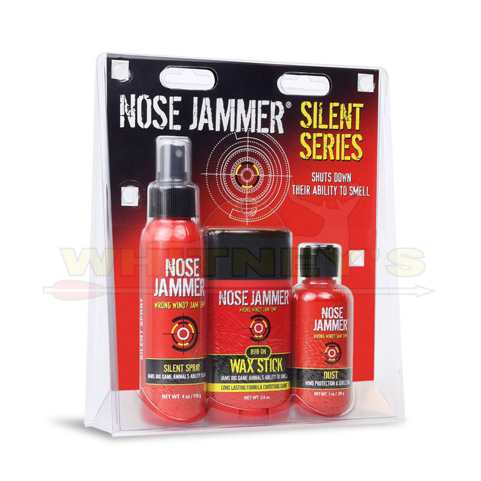 Nose Jammer - Fairchase Products LLC Nose Jammer Silent Series Kit (Silent Pump Spray, Wax Stick, & Dust)- 3403