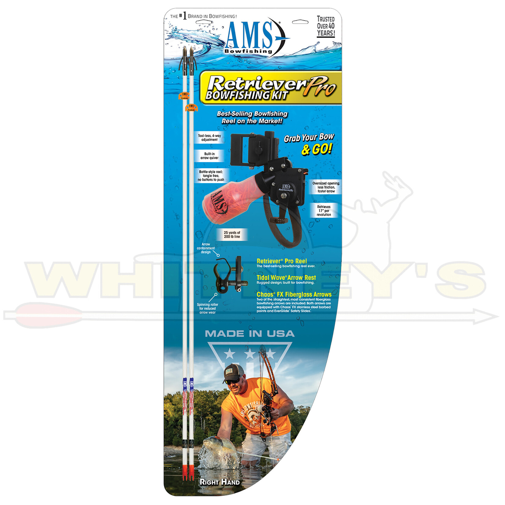 AMS AMS Bowfishing Retriever Pro Combo Kit - Right Hand
