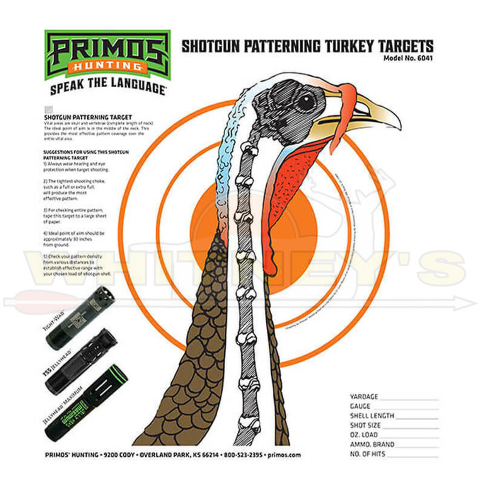 Primos Primos Turkey Targets, 12PK- 6041