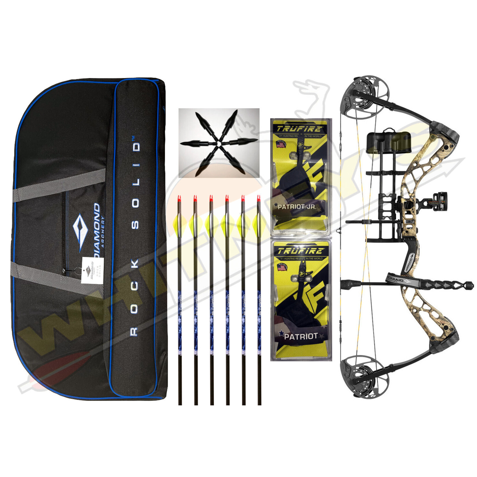 BowTech Diamond Edge 320 - Left Hand - 7 -70lbs - Break-Up Country - W/PKG - A13802