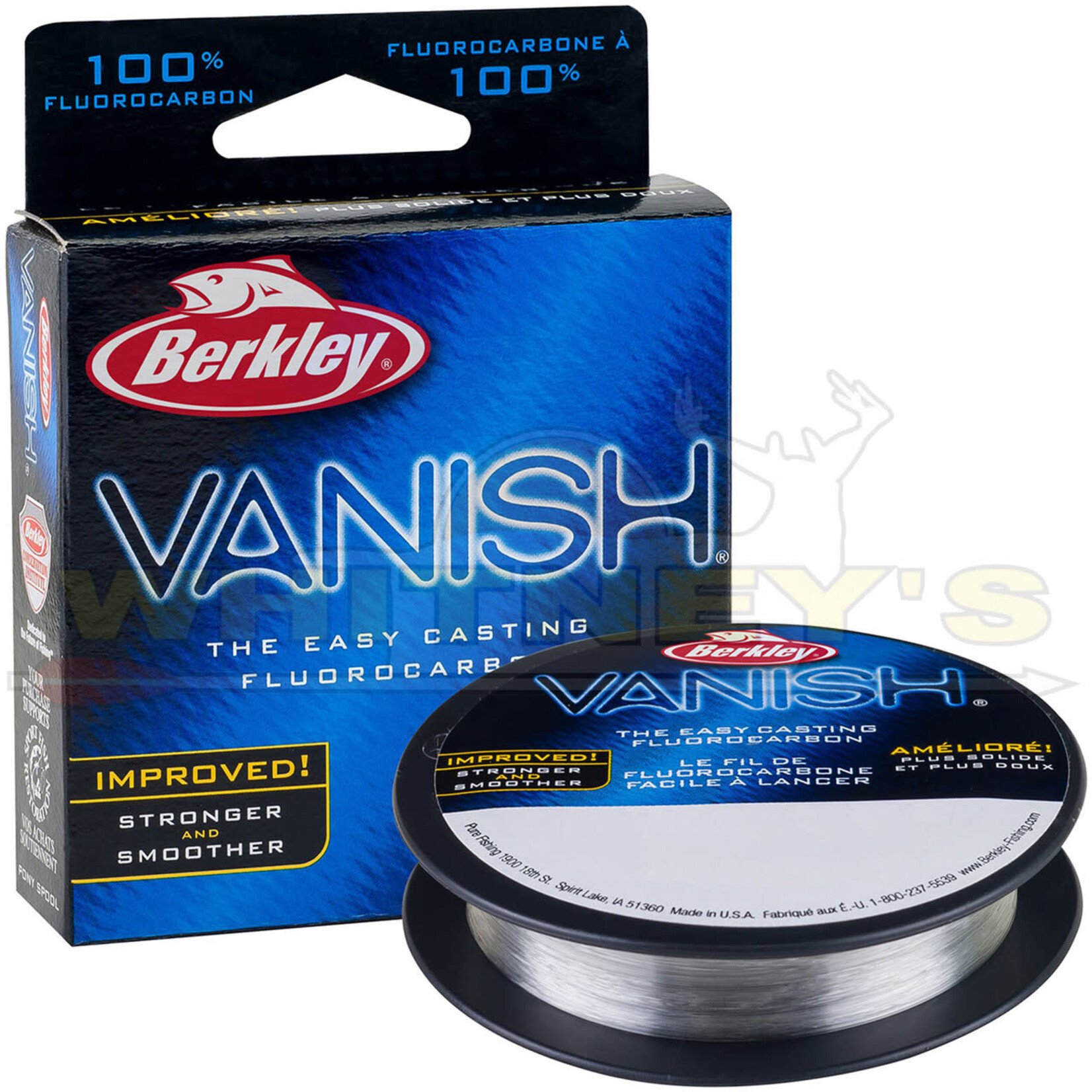 Berkley Berkley Vanish Easy Casting Flourocarbon Fishing line 10 lb 250 yd
