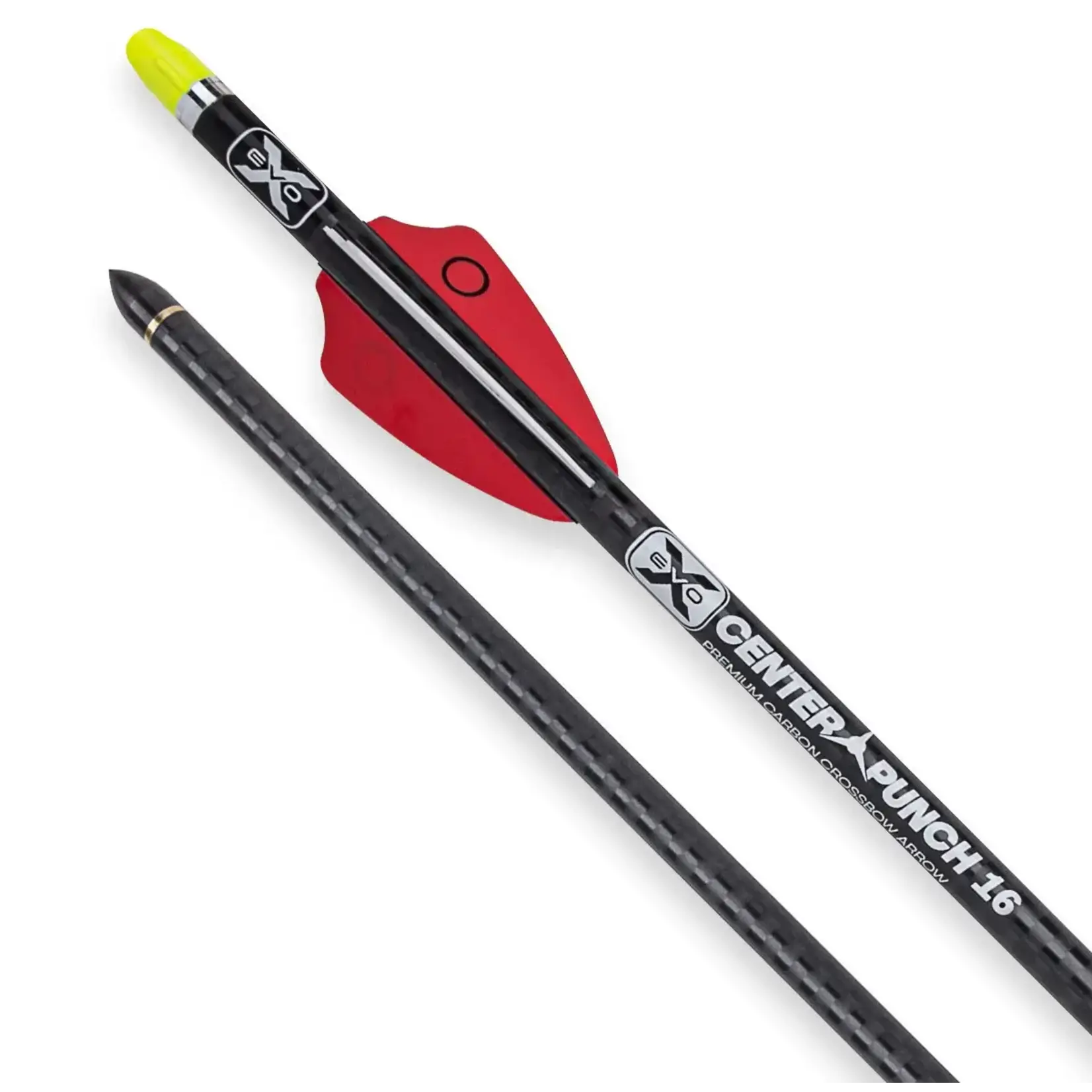 TenPoint 16” EVO X Center Punch Carbon Crossbow Arrows, Non-lighted, 2.0 Nock & Receiver System, 6PK