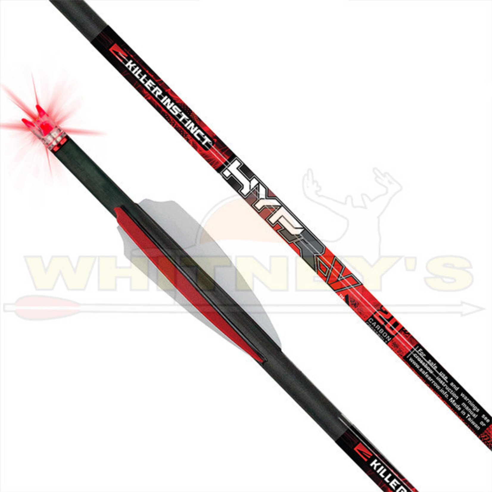 Killer Instinct Killer Instinct Lighted Hypr-V 20" Crossbow Bolts, 3PK- 4064-3