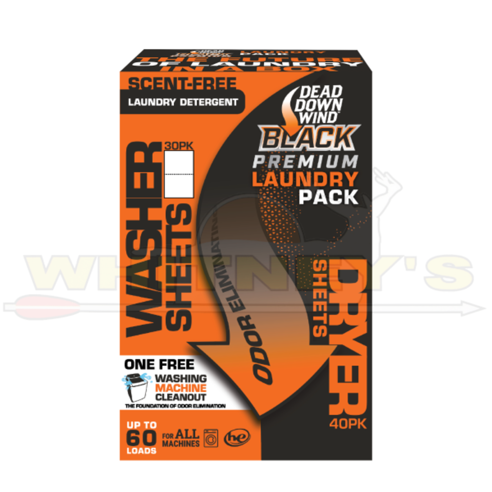 Dead Down Wind, LLC BLACK Premium Laundry Detergent Sheet / Dryer Sheet Combo- 117600