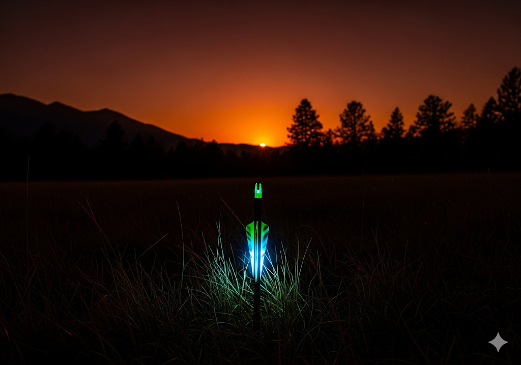 glow in the dark nocks archery arrow nock string bow and arrow.png