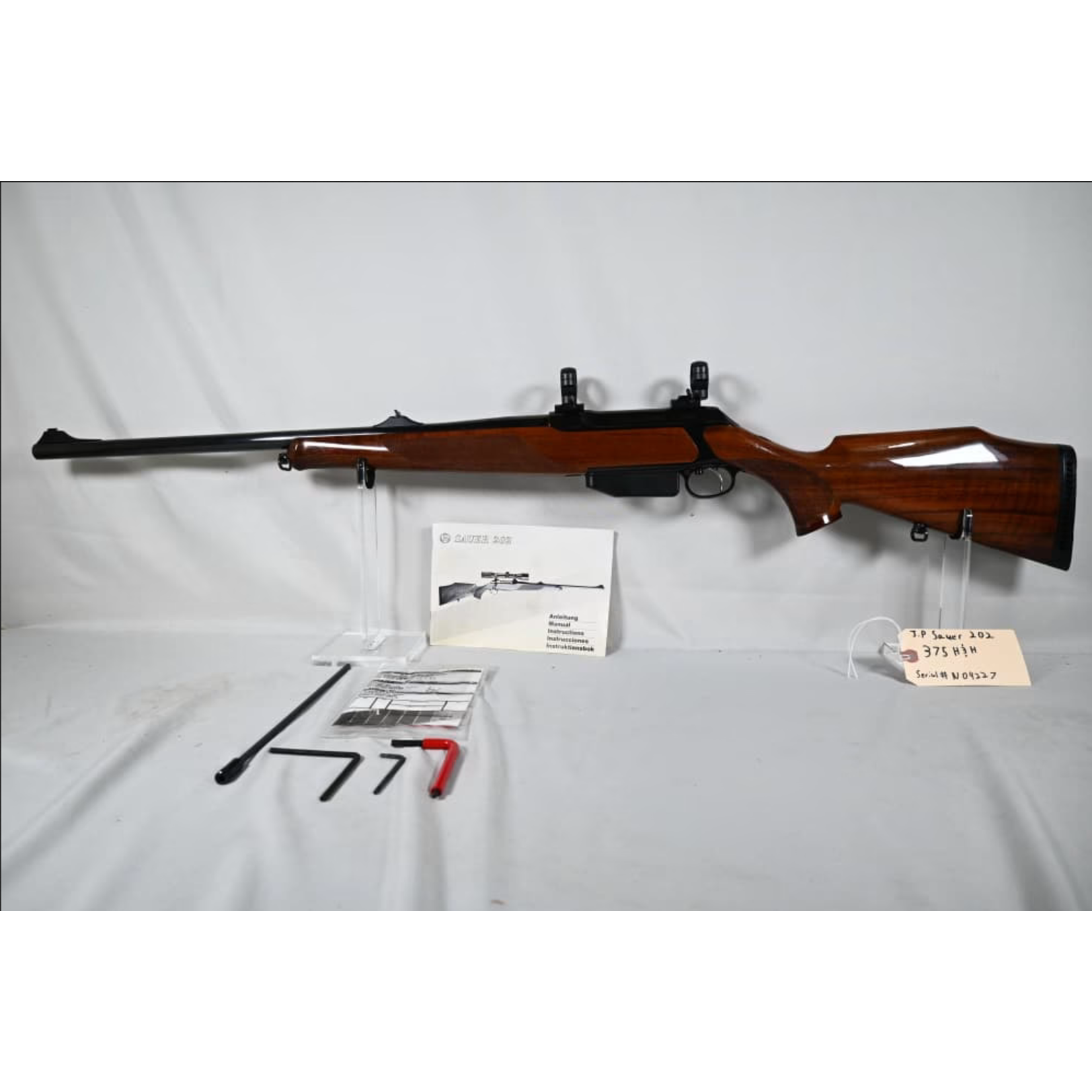 J.P Sauer & Sohn Model 202, .375 H & H,  Serial # N09227