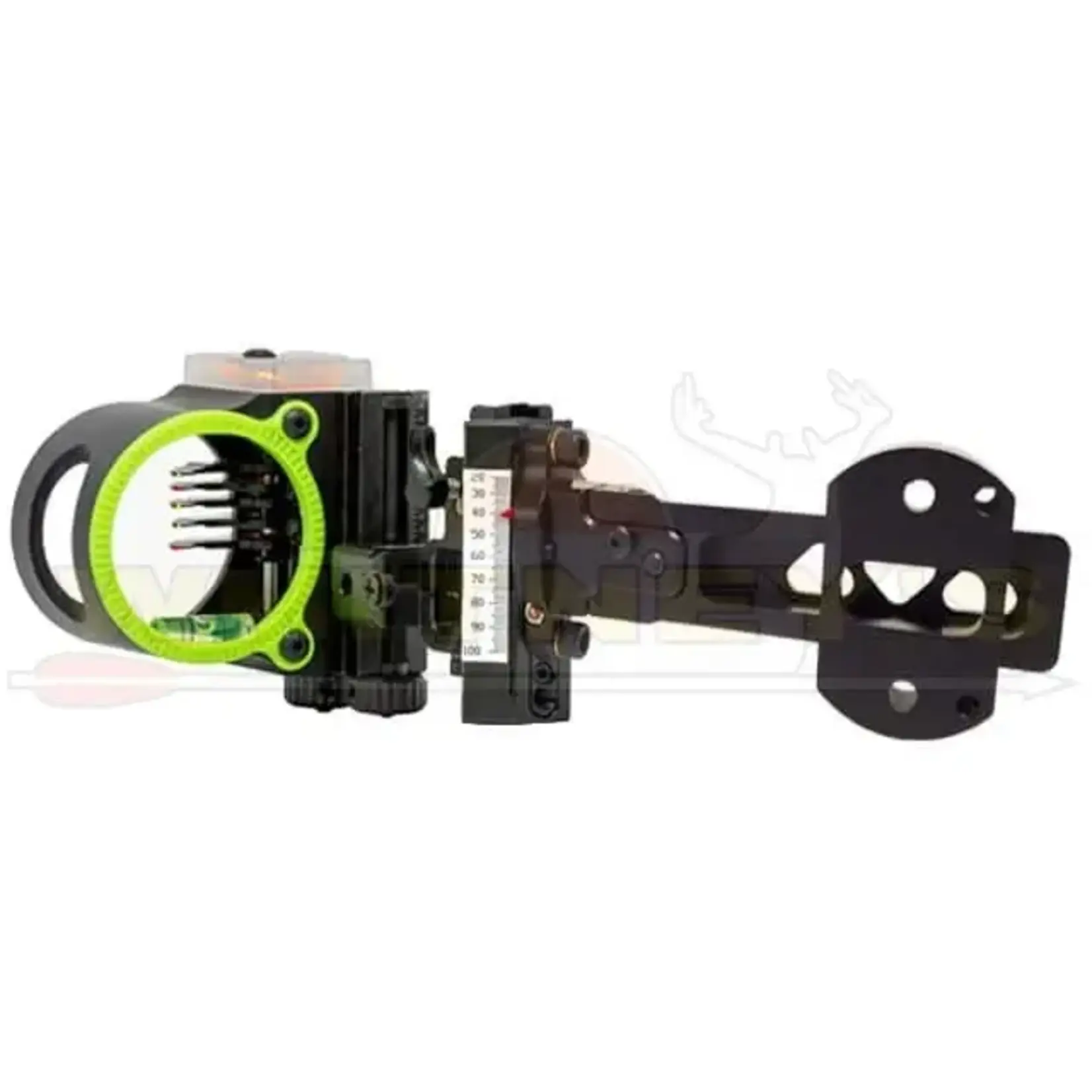 Black Gold Inc. Black Gold Rush 5-Pin .019 4" Dovetail w/ 3rd Axis Sight, Black