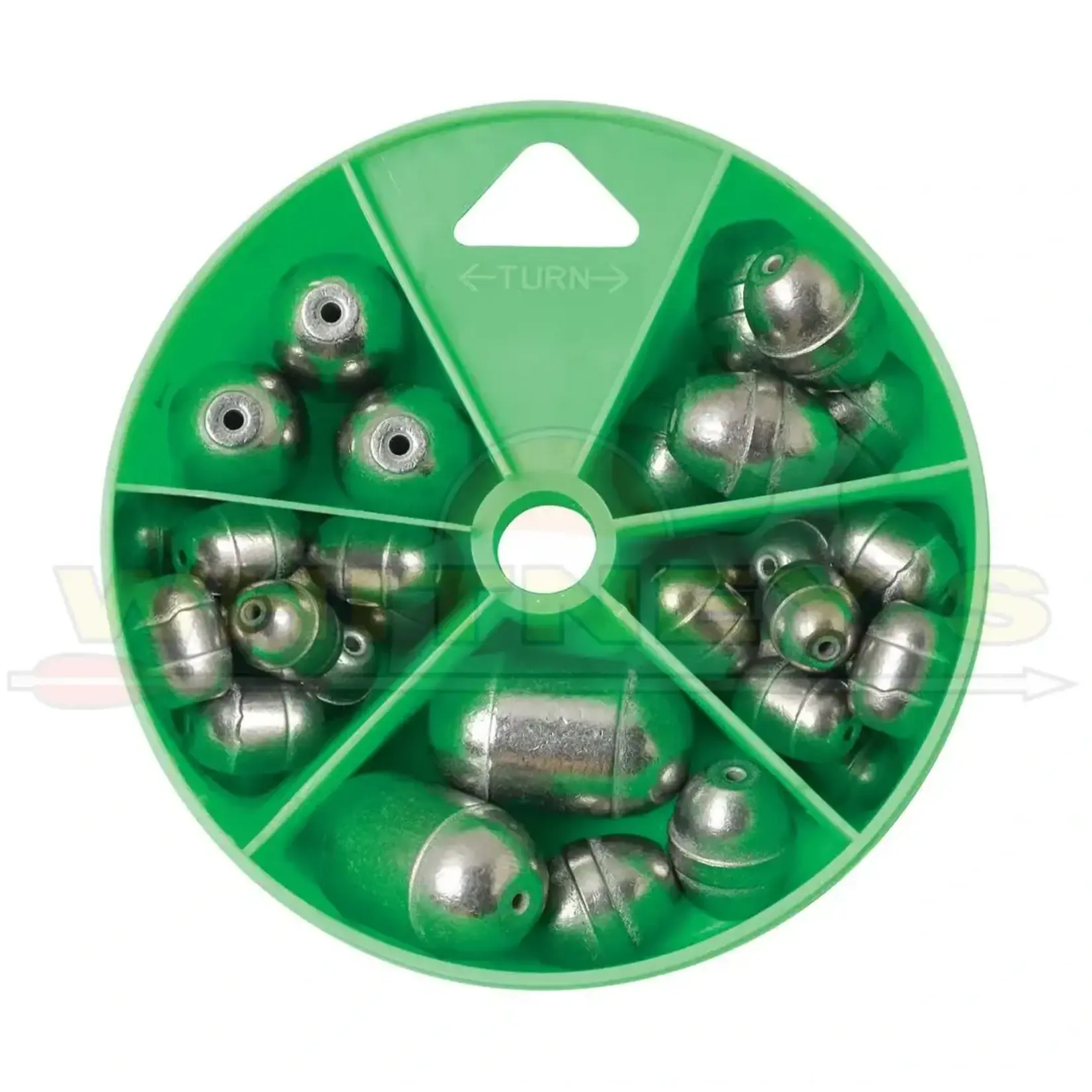 Eagle Claw Eagle Claw Egg Sinker Dial Pack, 18PC- NLDPESH