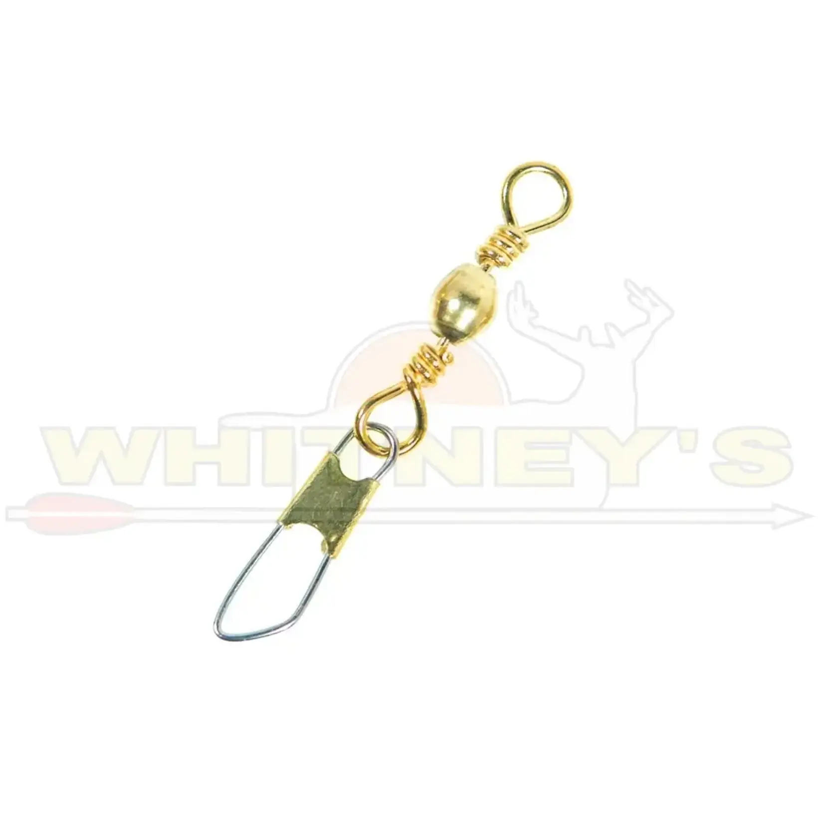 Eagle Claw Eagle Claw Brass Barrel Swivel w/ Safety Snap, Value Pack (12)