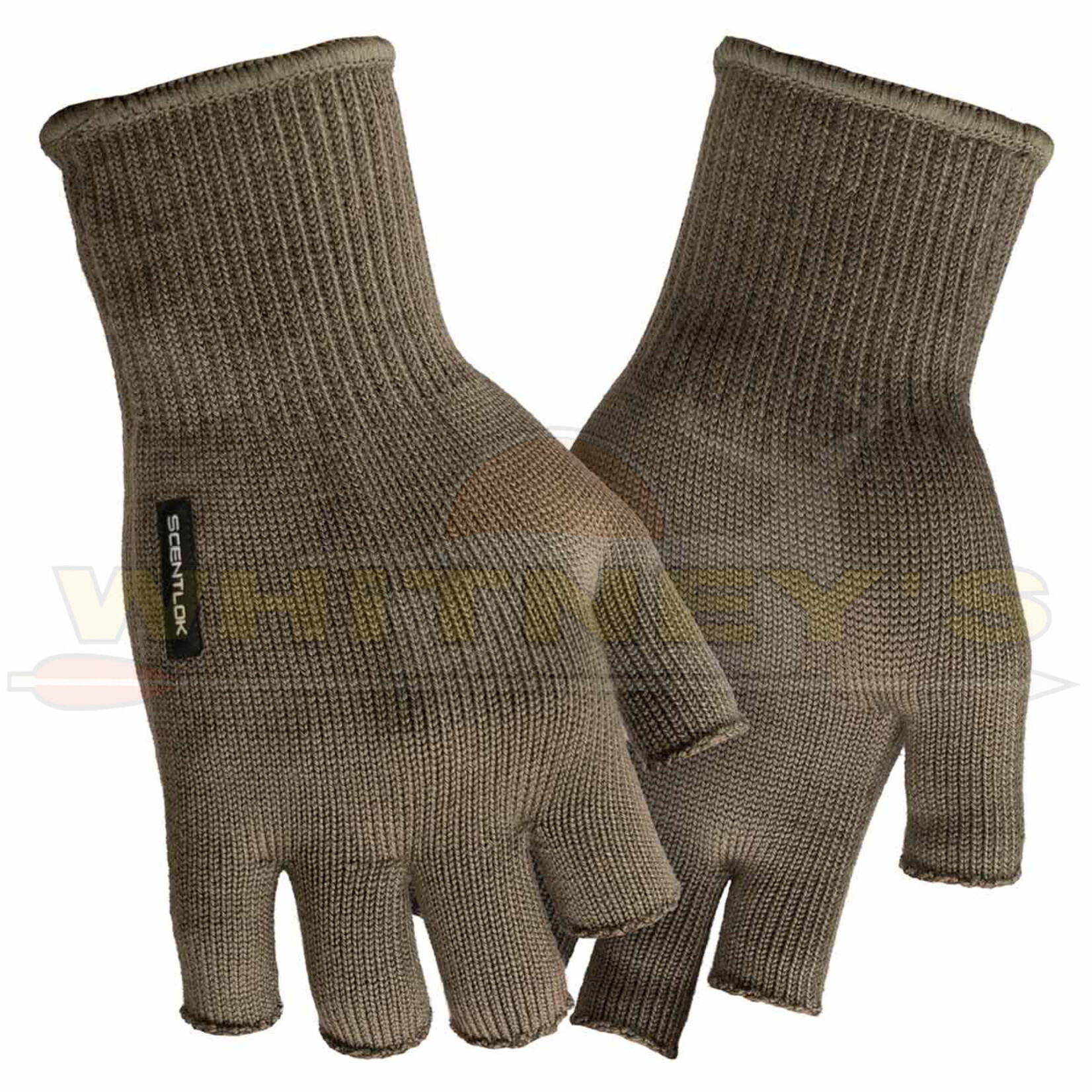 ScentLok Tech. Inc. ScentLok Merino Half Fingerless Gloves, Loden