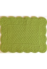 Placemat, Quilted Rectangle, Green