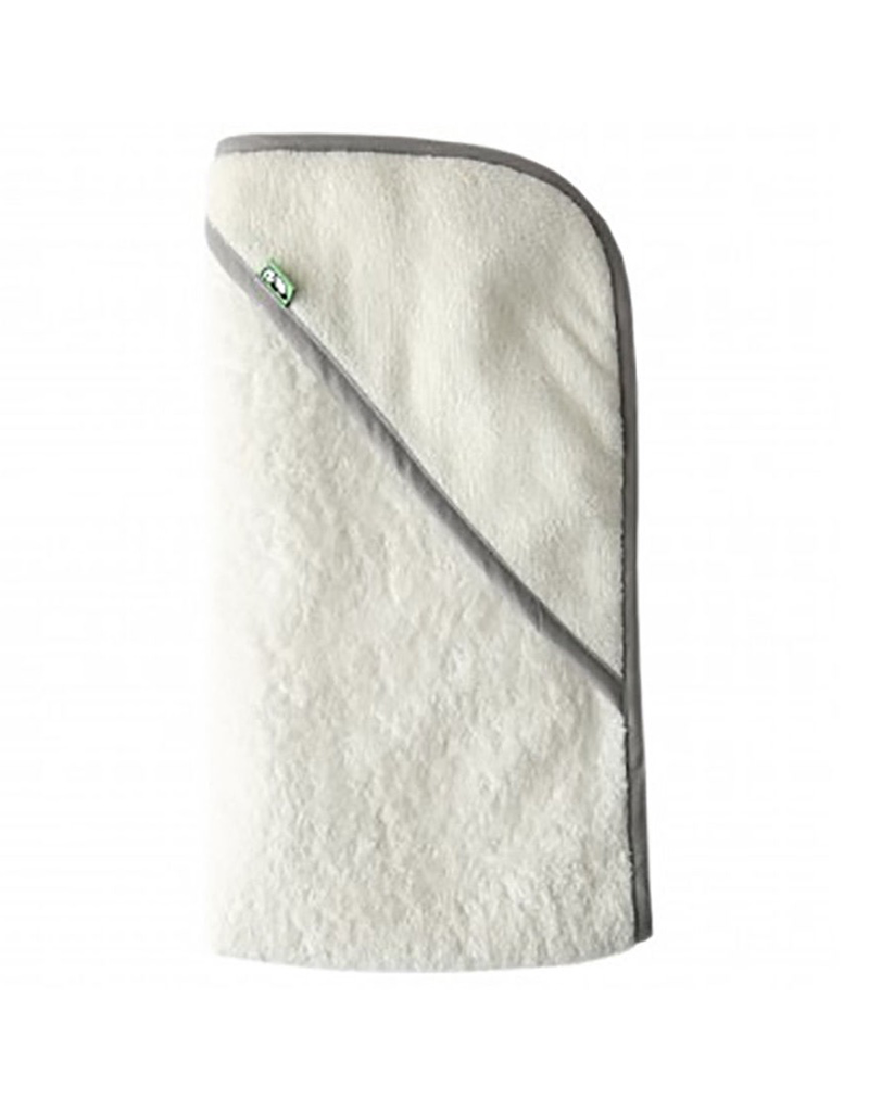 Bamboo Baby Hooded Towel - Grey Trim