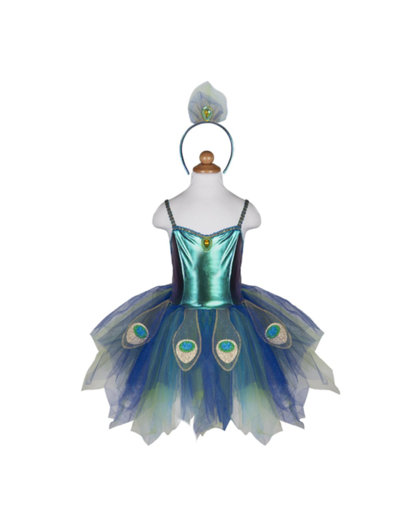 Great Pretenders Pretty Peacock Dress & Headband, 5-6Y