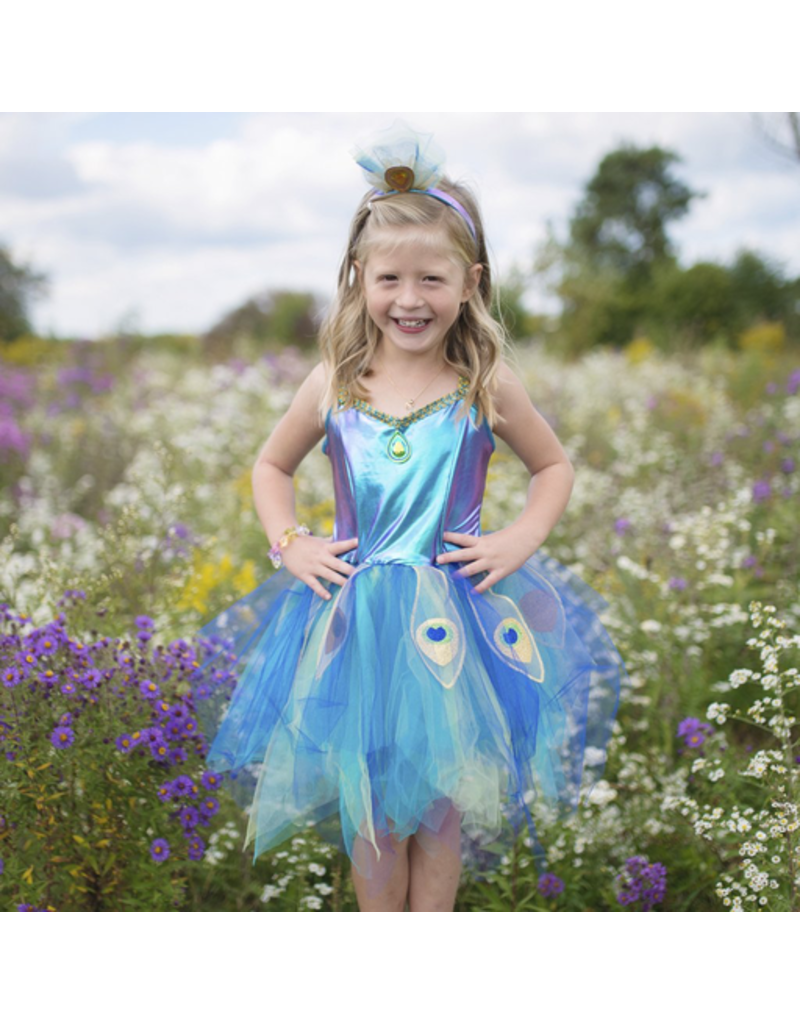 Great Pretenders Pretty Peacock Dress & Headband, 5-6Y