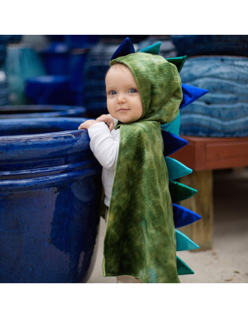 Great Pretenders Dragon Toddler Cape,  Green/Blue, 2-3T