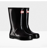 Hunter Boots Black Kid's First Hunter Gloss Boots